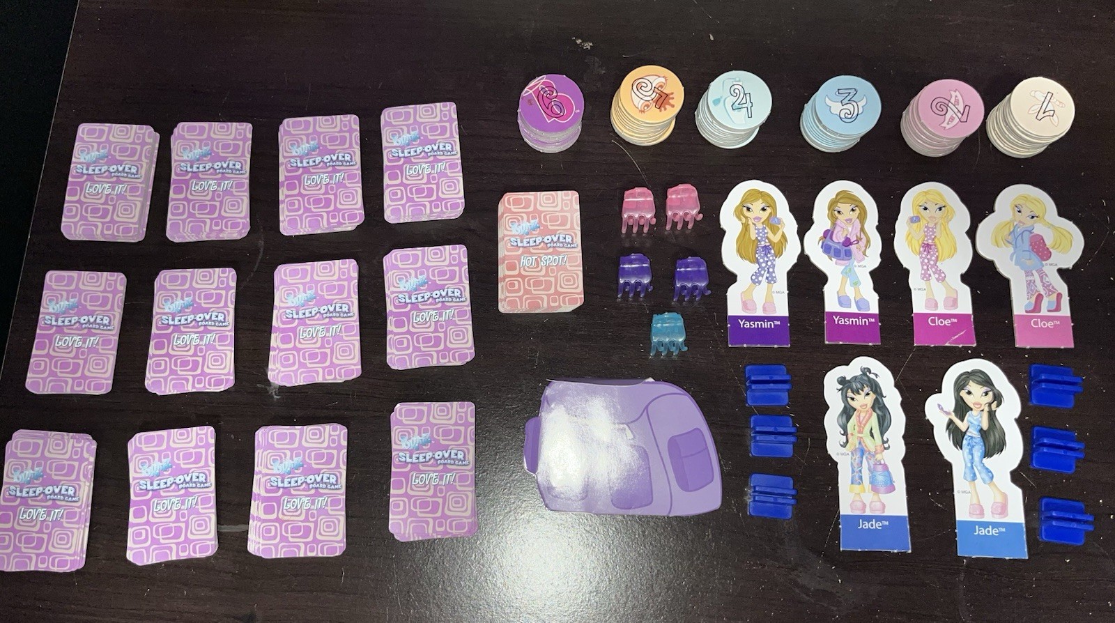 Bratz Sleep Over Board Game MGA Slumber Party Guessing Game