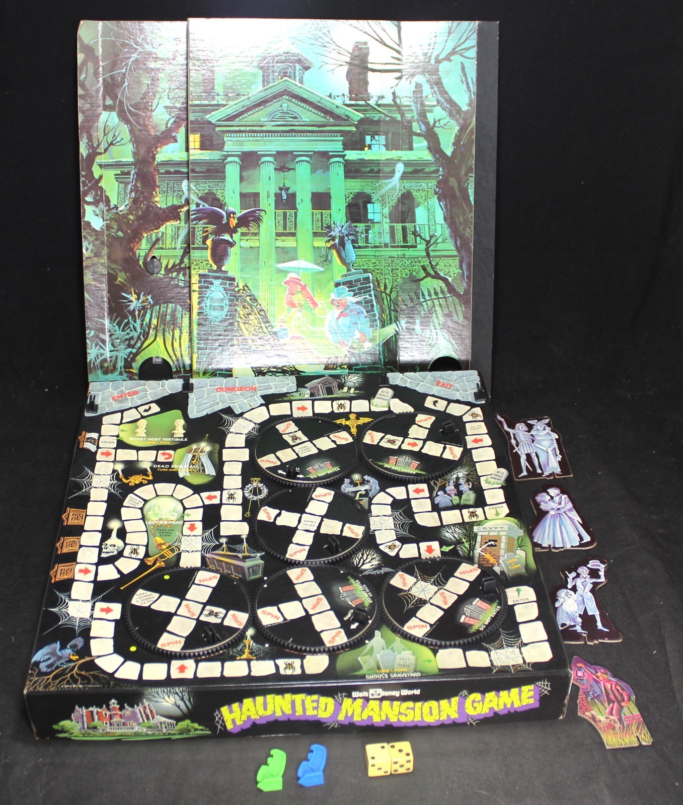 1975 Disney Haunted Mansion Board Game by Lakeside – Incomplete – Vintage