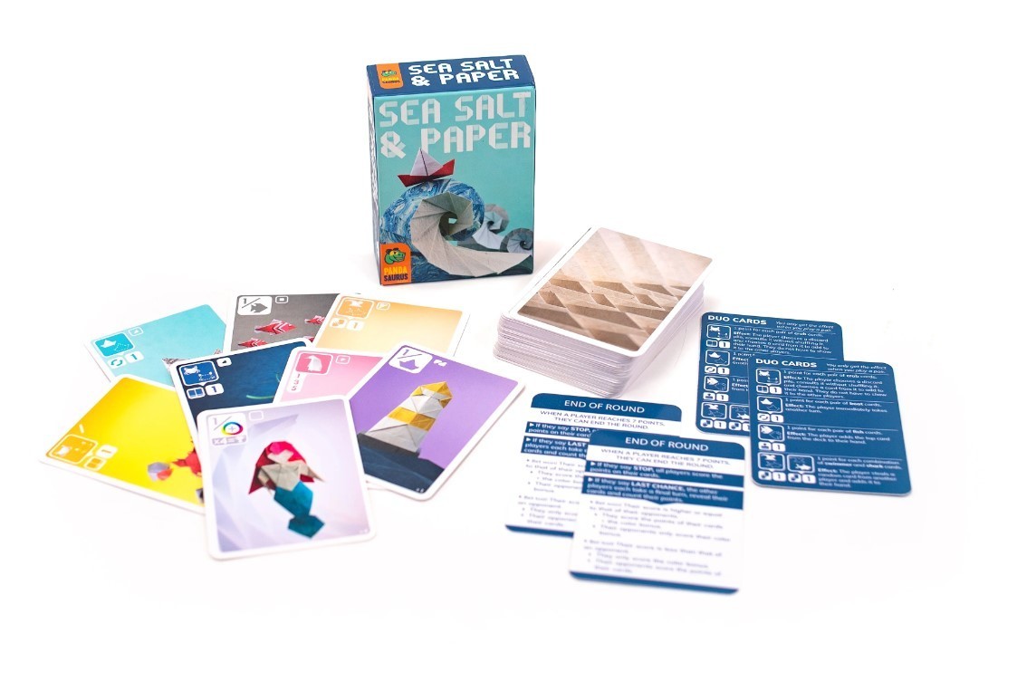 Sea Salt & Paper w/ Extra Salt & Extra Pepper Expansions Card Game Pandasaurus