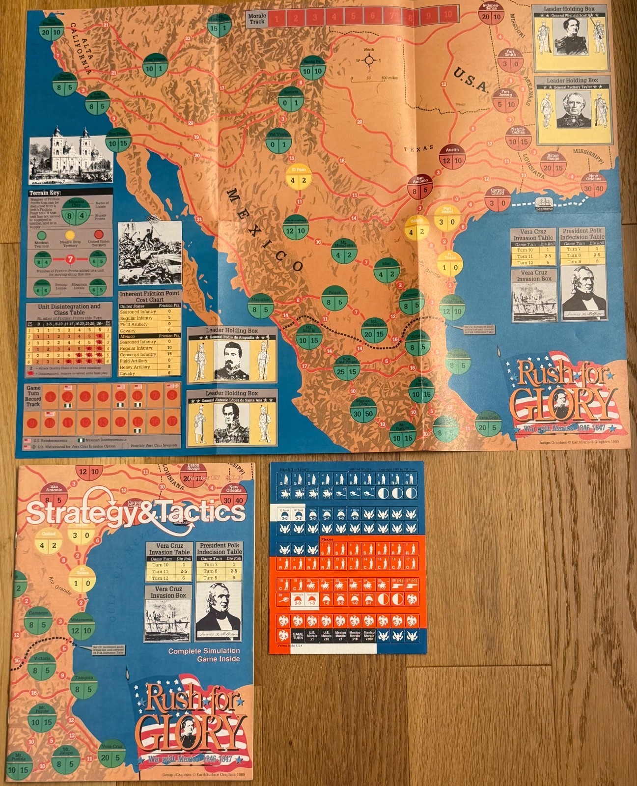 Rush for Glory Strategy & Tactics V 127 Ziplock Board Game Exc. Condition