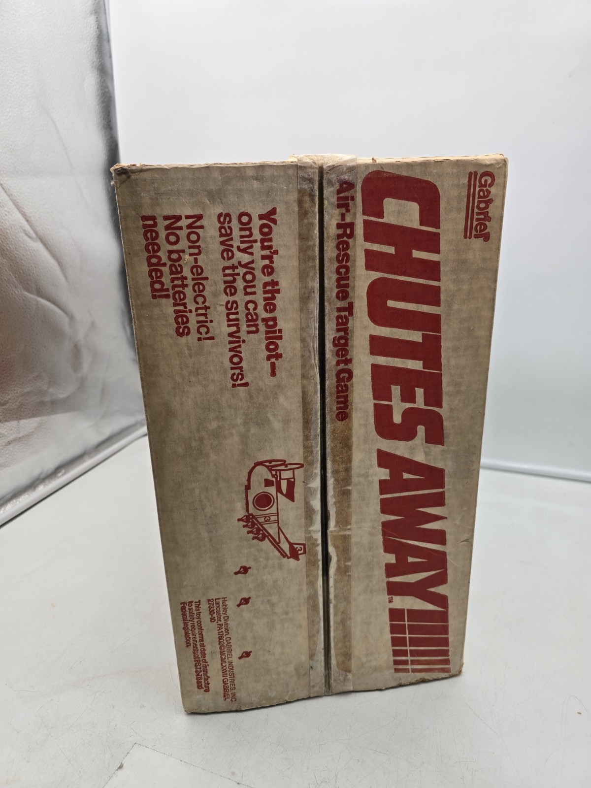 Vintage Gabriel Chutes Away Air-Rescue Target Game 1977 Box Parts Repair Read!
