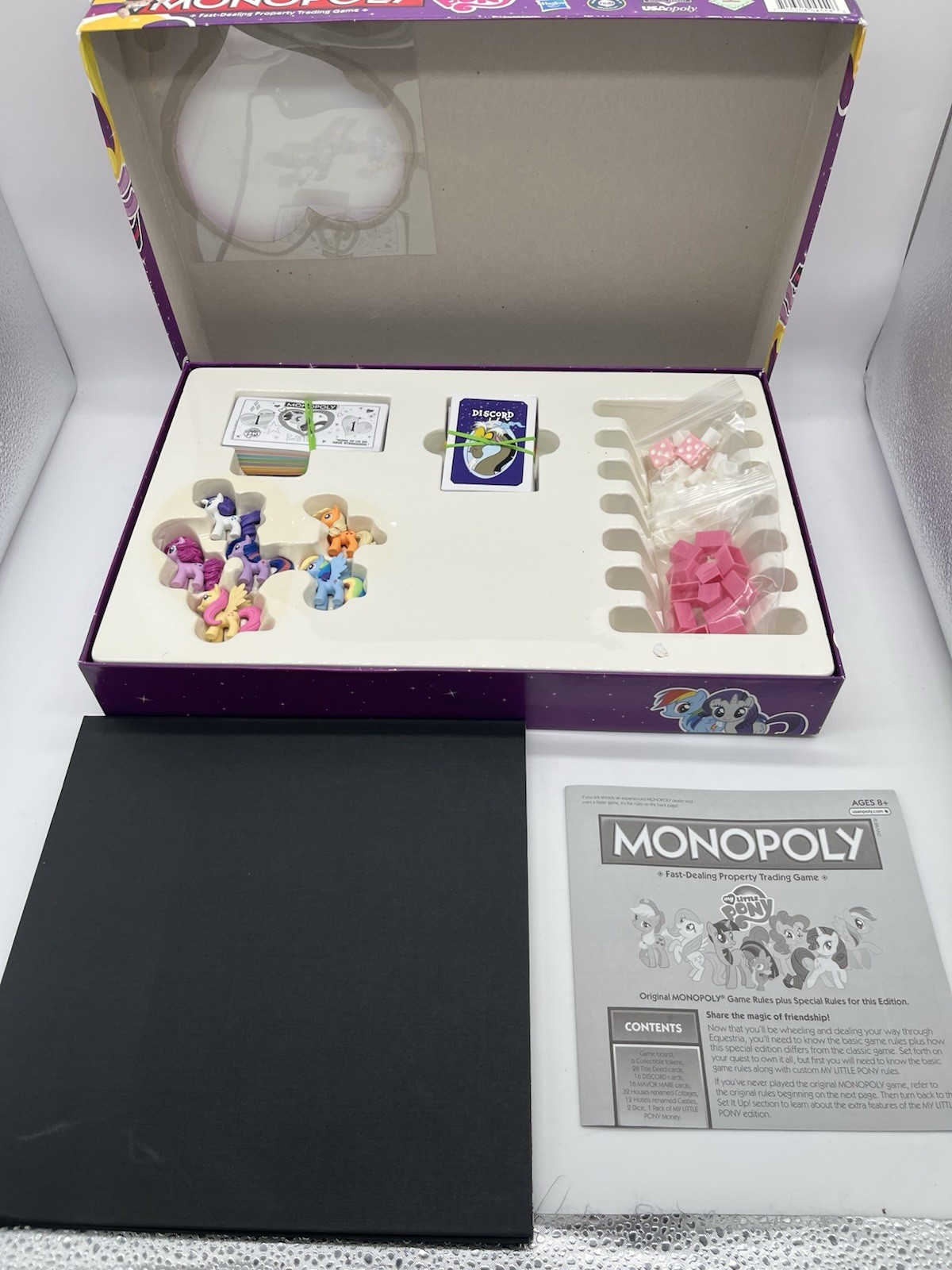 Monopoly My Little Pony Board Game 2013 COMPLETE! 6 Collectible Tokens USAopoly