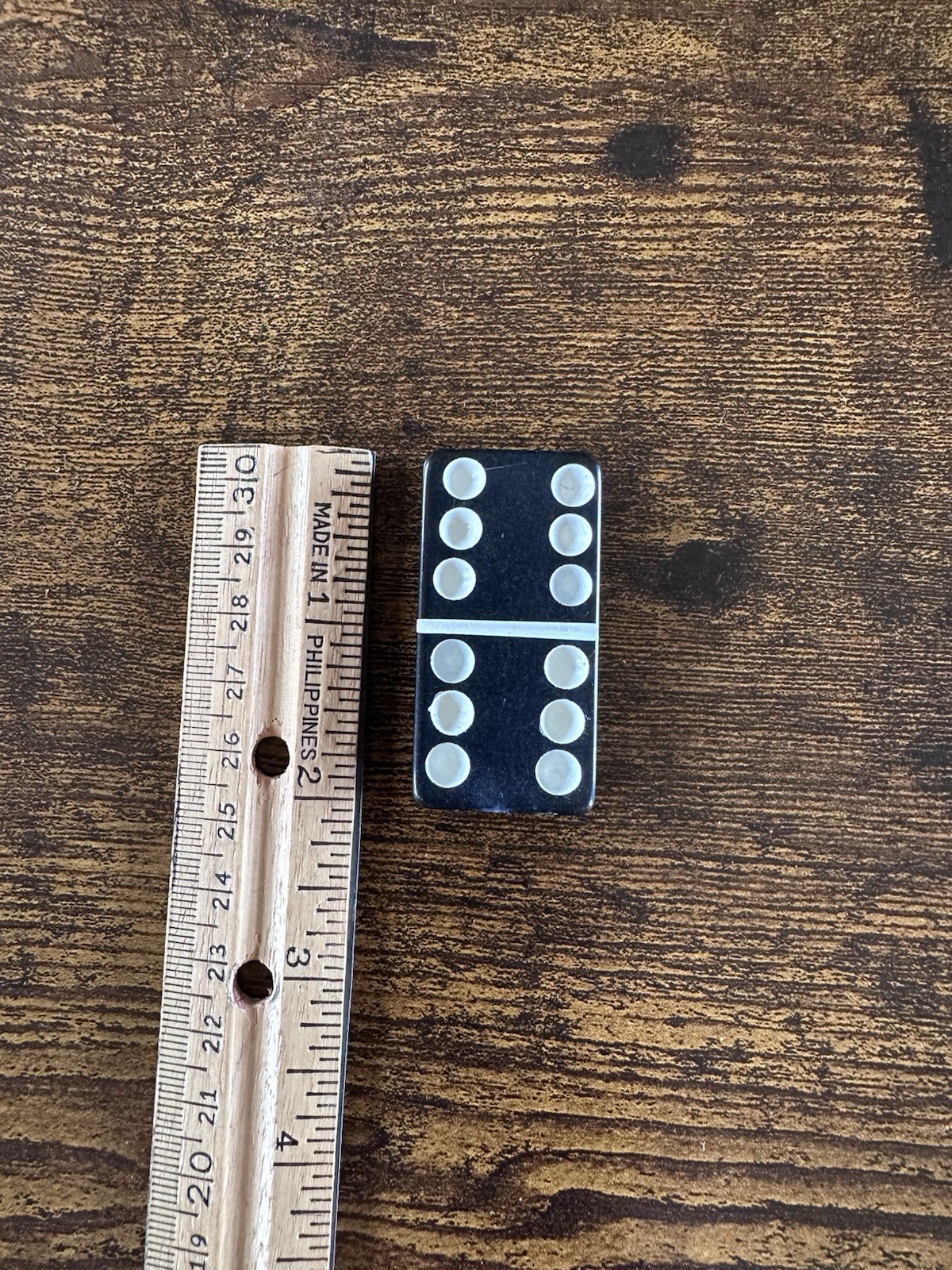 Vintage Set of Puremco No. 616 Standard Marblelike Dominoes Black