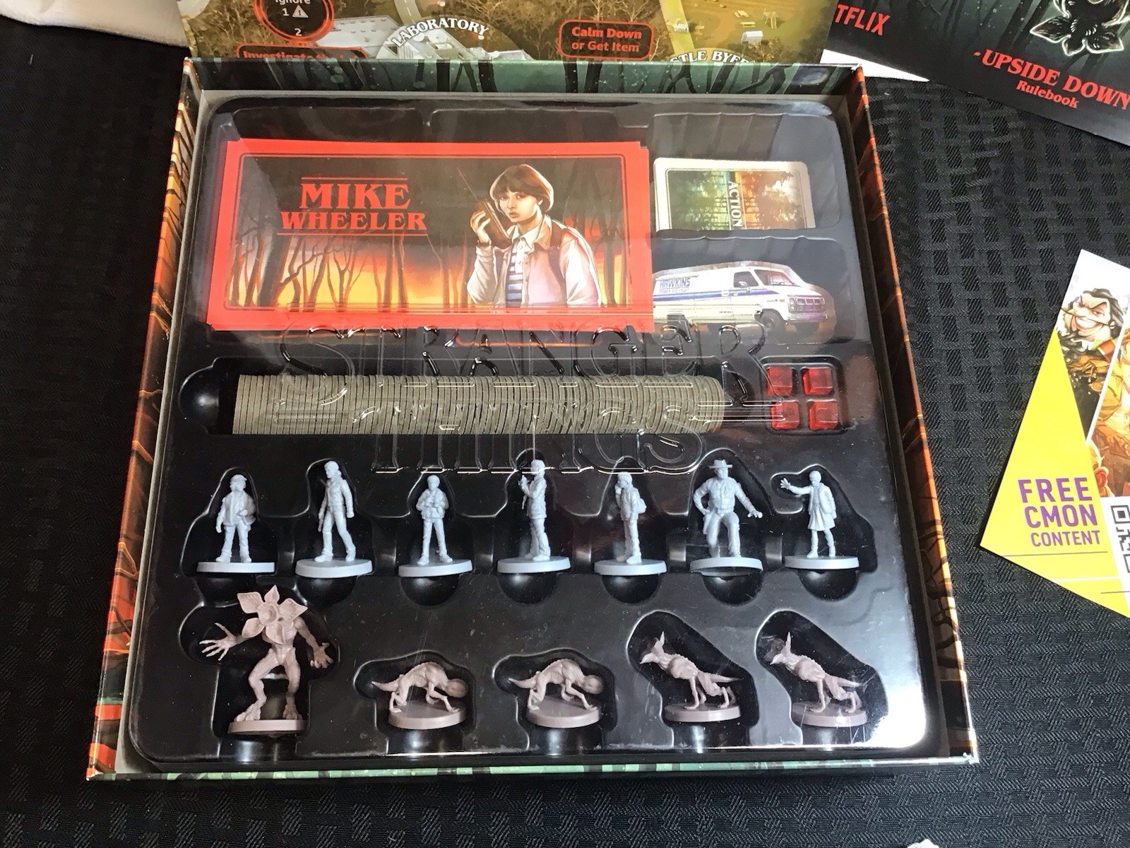Stranger Things Upside Down Board Game Netflix CMON – 2023 Rob Daviau Complete