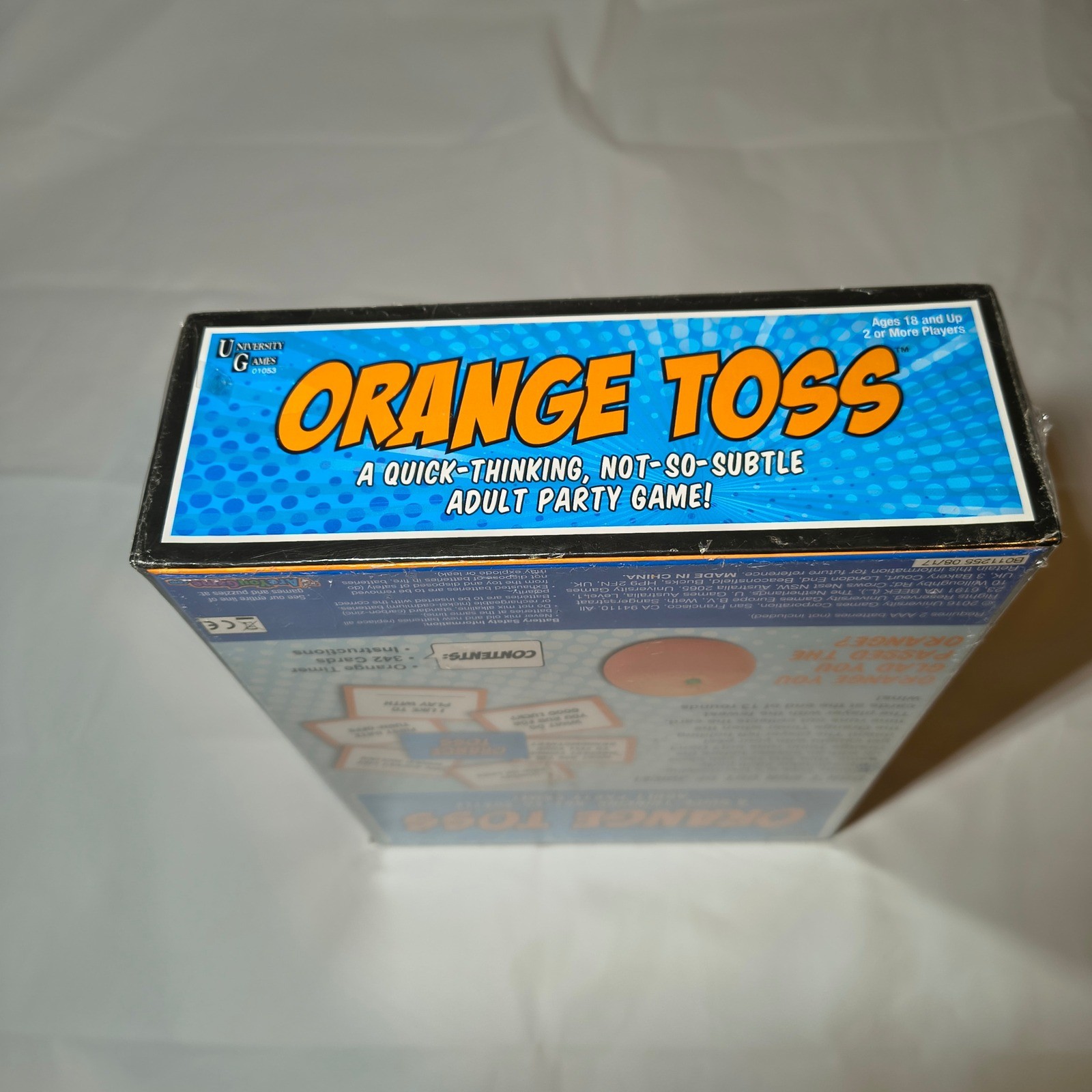 University Games Orange Toss Adult Party Game 01053 New Sealed