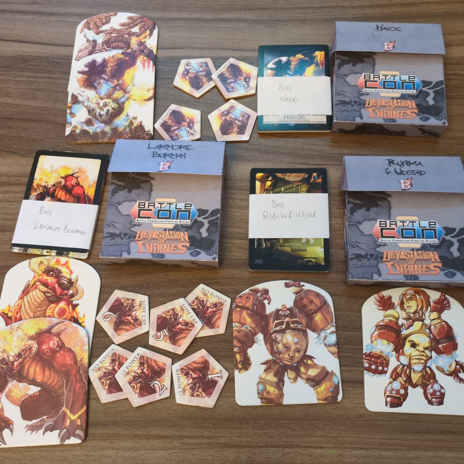 Battlecon Devastation Of Indines Board Game With Extras And Custom Insert/Boxes