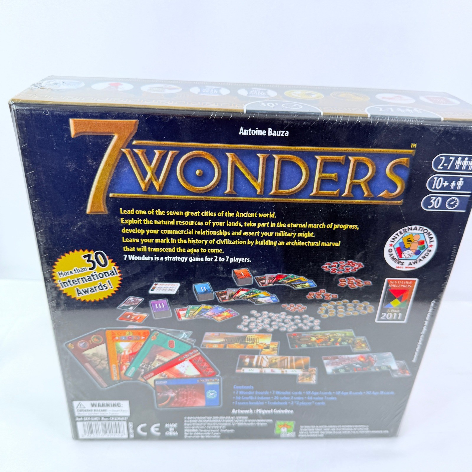 7 Wonders Board Game Repos Production Antoine Bauza SEV-EN01 New Sealed