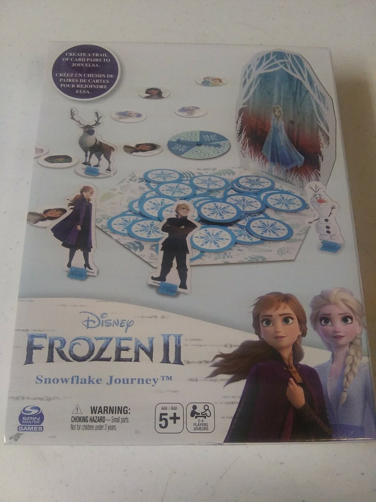 ✔️Disney Frozen 2 Snow Flake Journey Game Create A Trail Of Card Pairs Lot#69