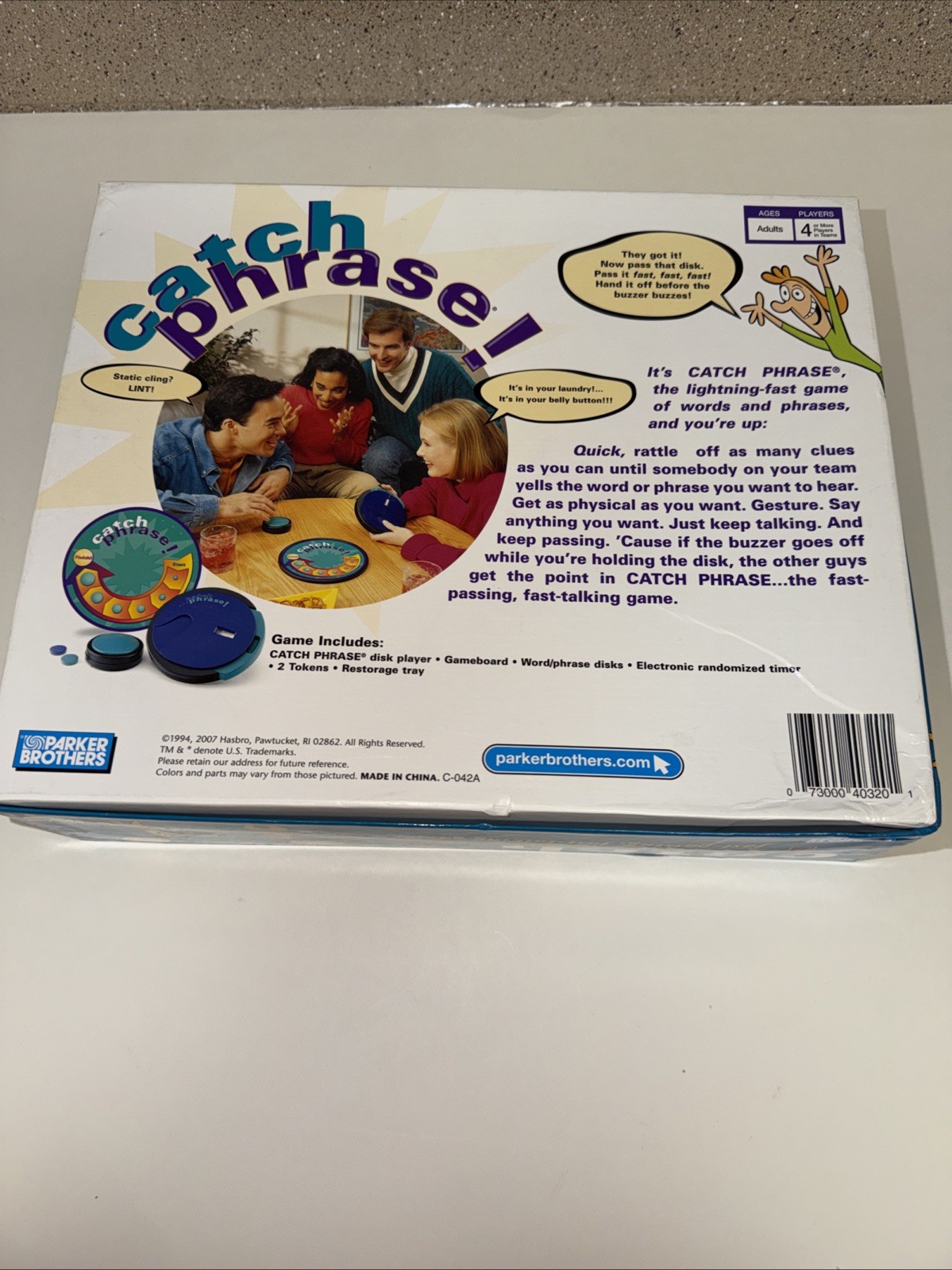 Catch Phrase Board Game 100% Complete 2007 Target Timer Tested & Works VG