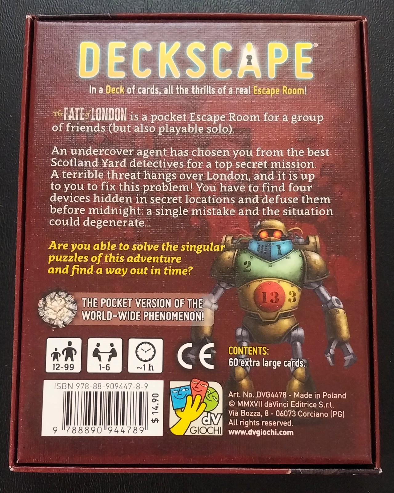 Bundle: 7 Deckscape Pocket Escape Room Puzzle Games — Tokyo Blackout + 6 More!
