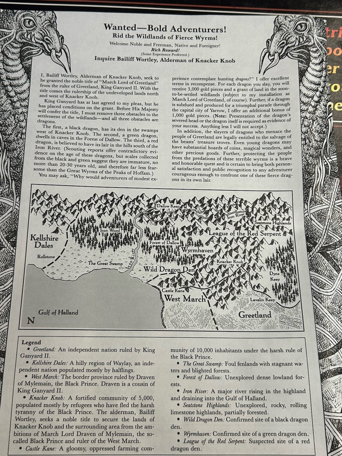Vintage 1992 D&D Dungeons & Dragons TSR The Dragon’s Den 1073 Complete Unpunched