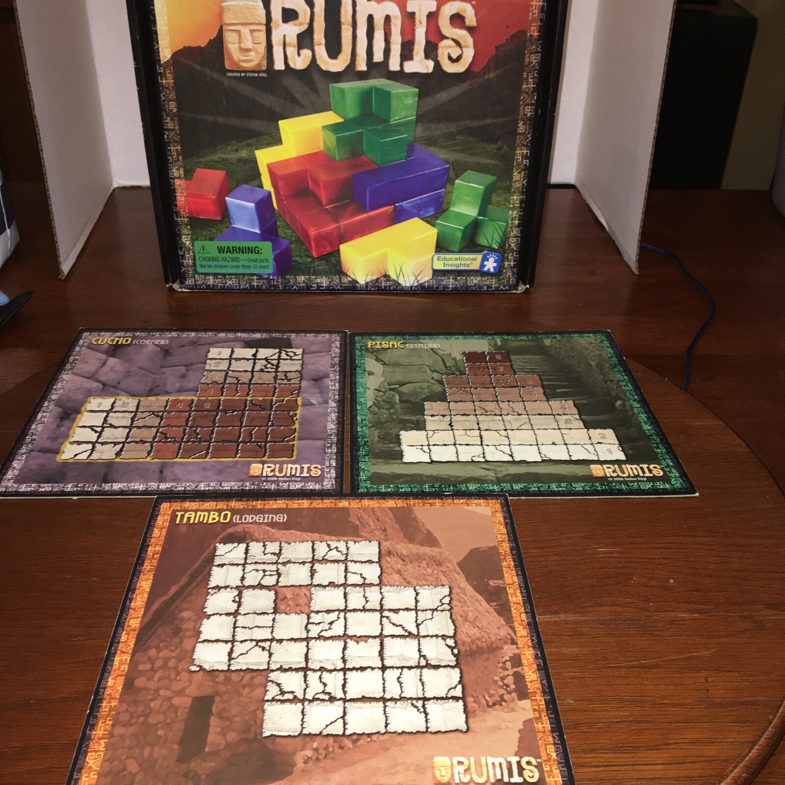 Rumis Board Game 3D Strategy Outbuild Outsmart EI2992 2006 Educational Insights