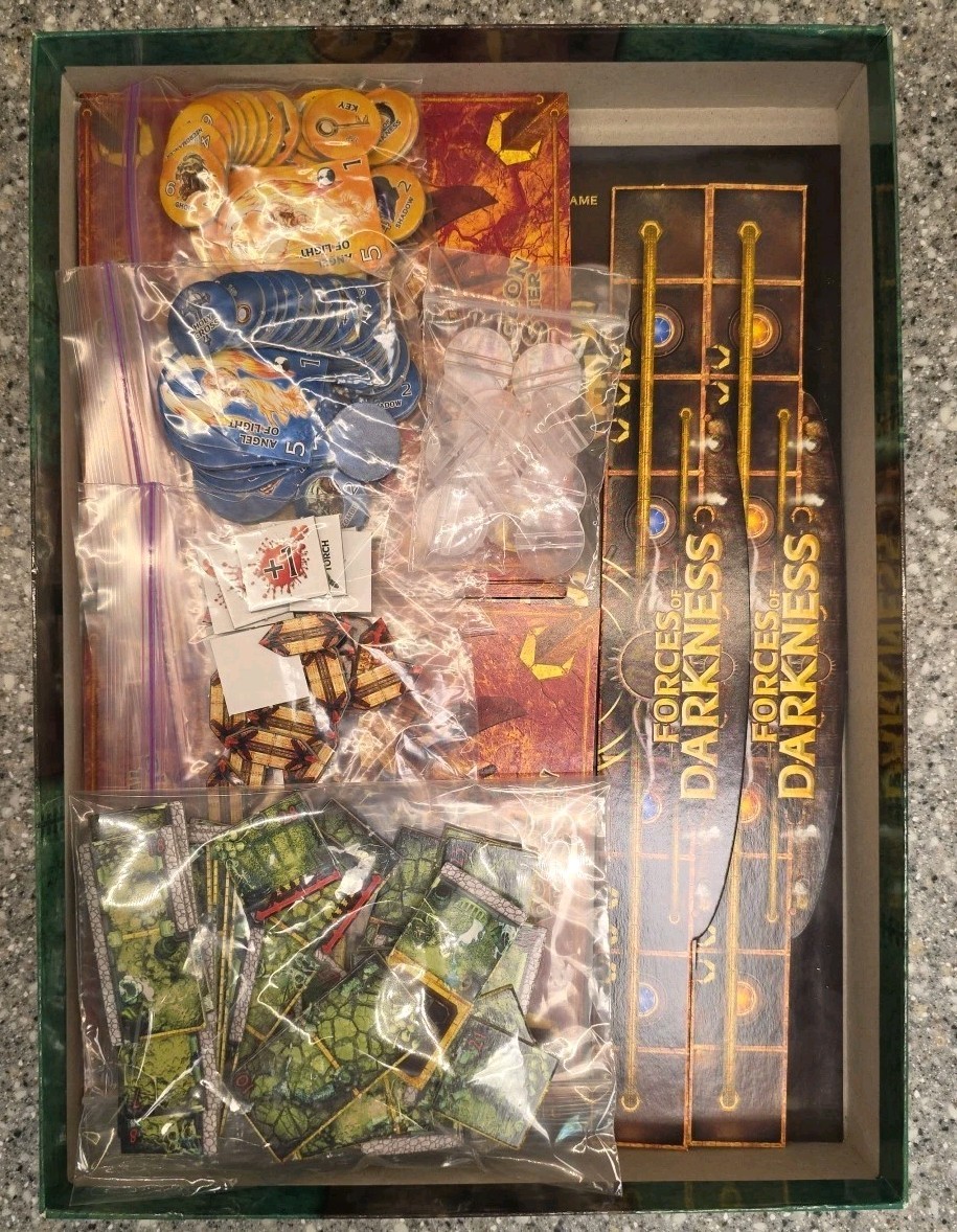 Forces Of Darkness Dungeon Twister Expansion 4 Board Game 2006 Asmodee Complete