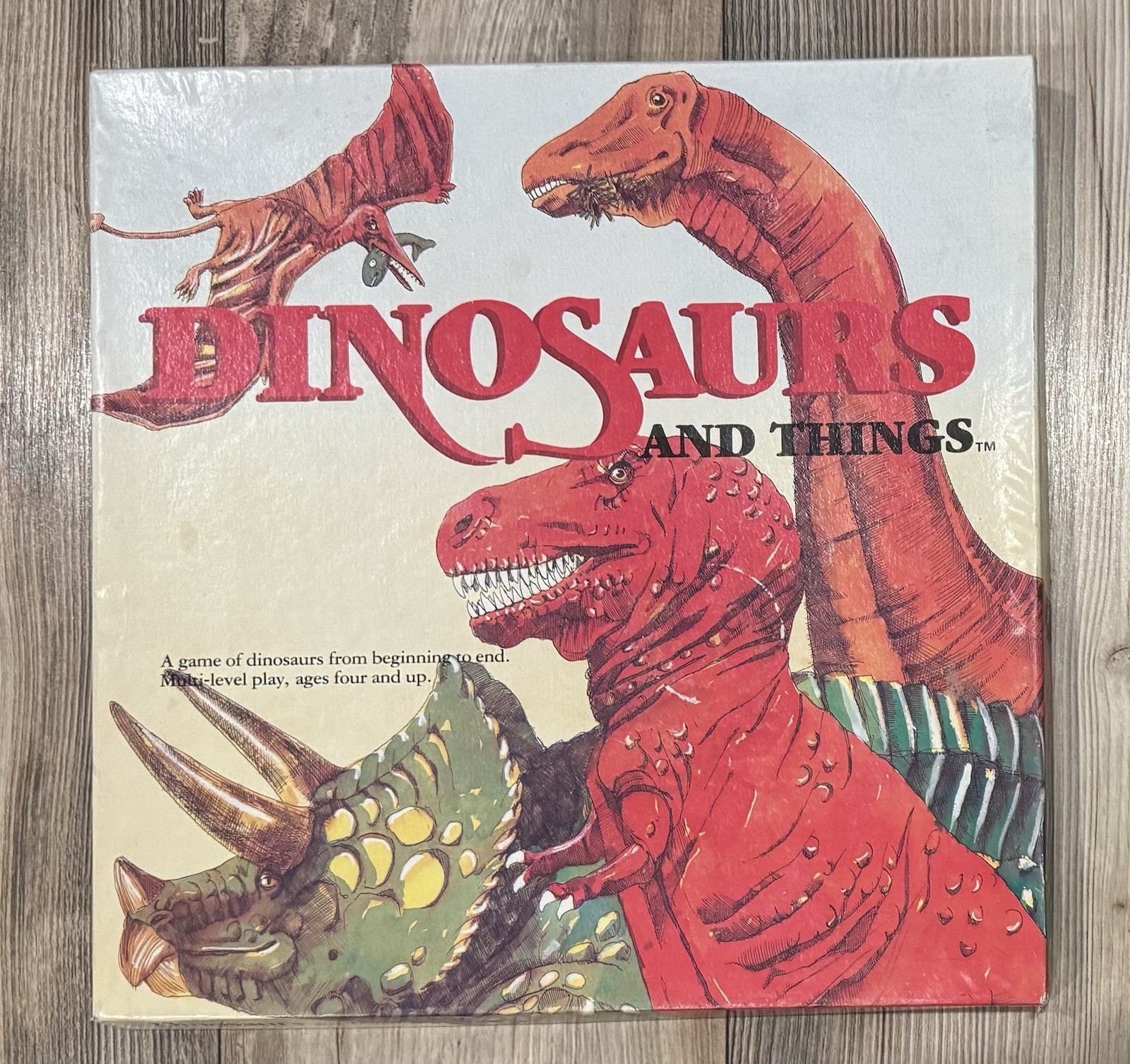 VINTAGE! 1986 Dinosaurs And Things Board Game New In Box – UNPUNCHED!!