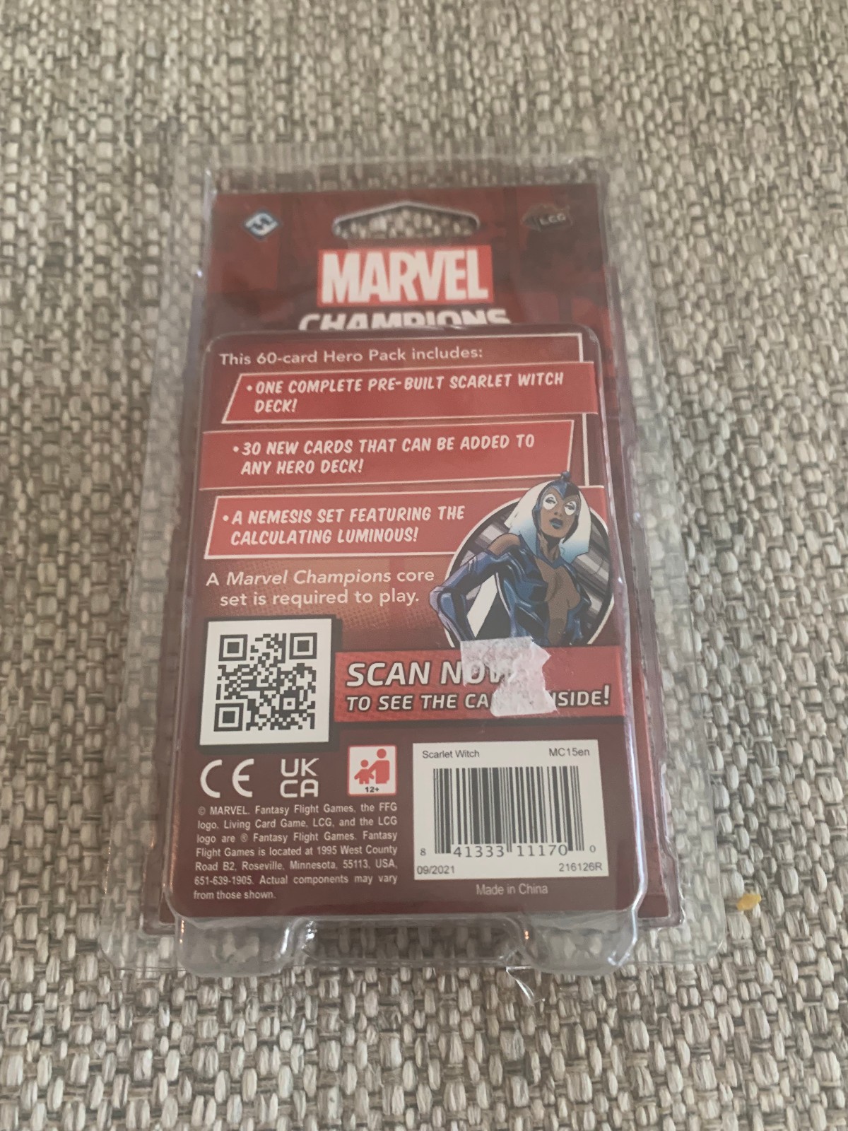 Marvel Champions LCG Scarlet Witch Hero Pack Comics Collection New Factory Seale