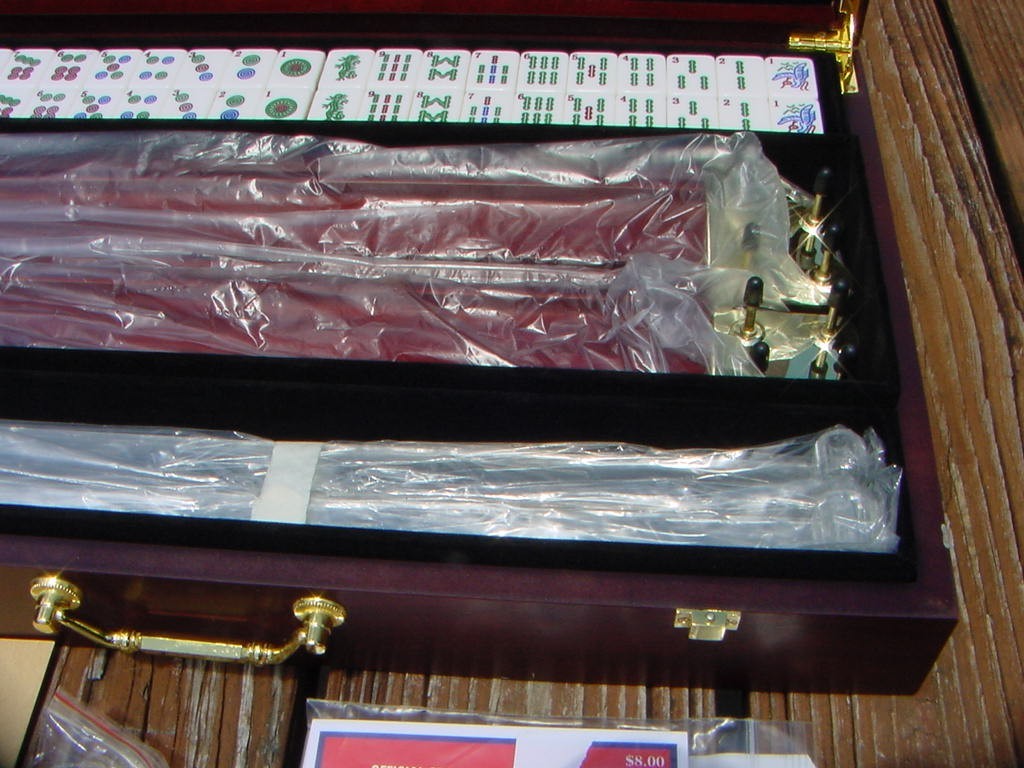 2016 Unused Yellow Mountain Imports American Mahjong Set with Wooden Case