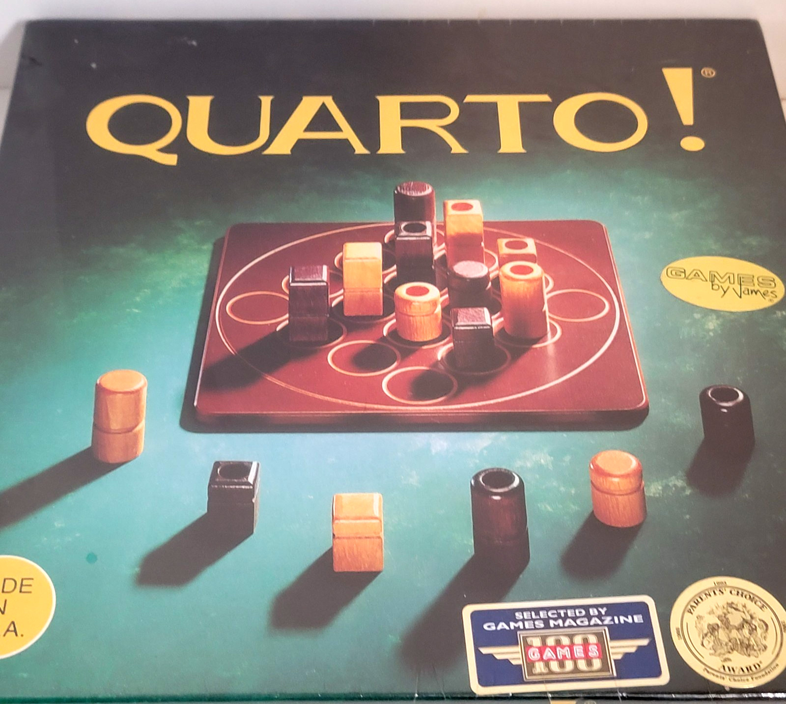Vintage 1993 Mensa Select Quarto Wood Board Game New Sealed See Pics Fast Ship