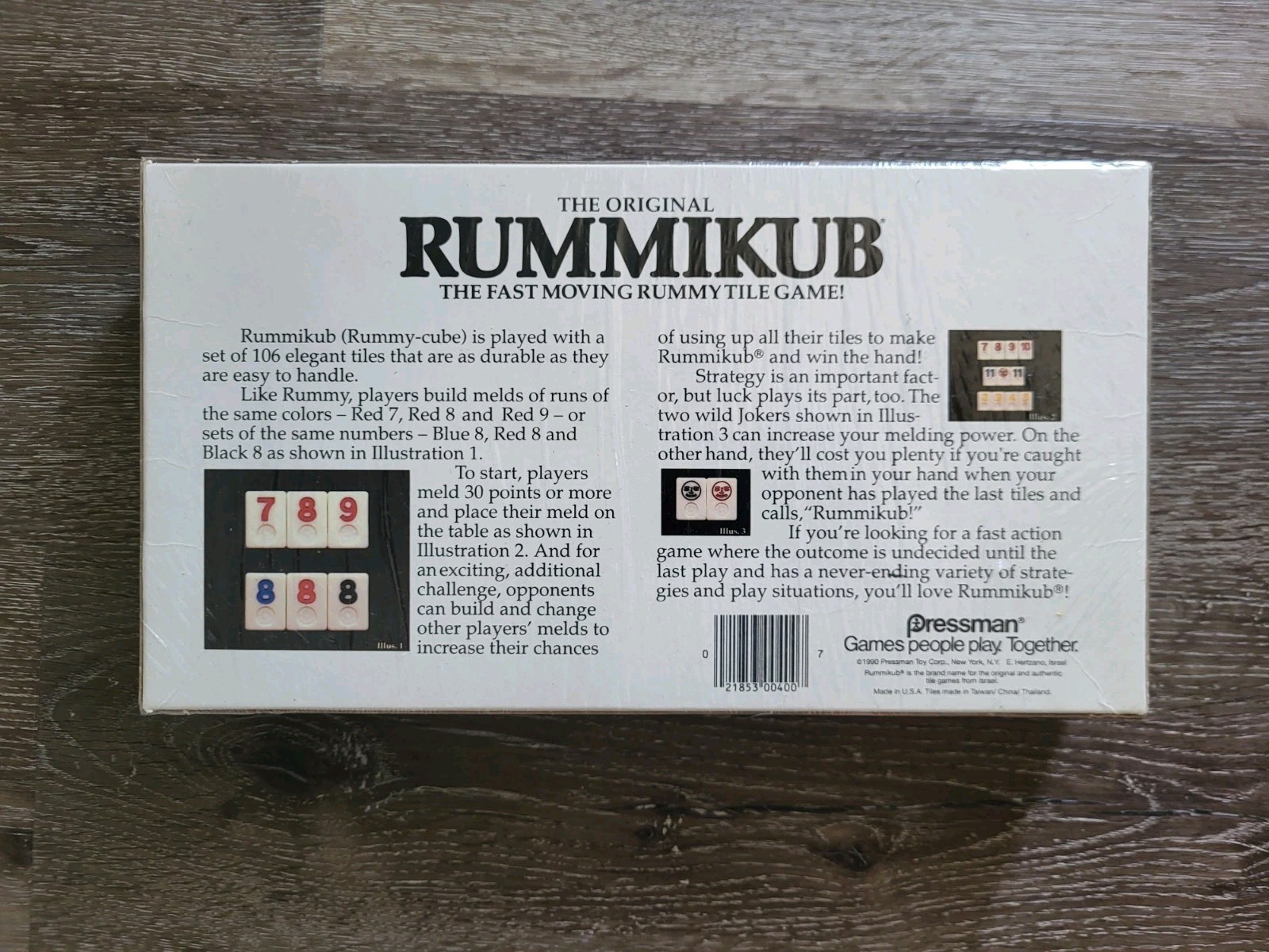 Vtg 1990 Factory Sealed The Original Rummikub Game Pressman