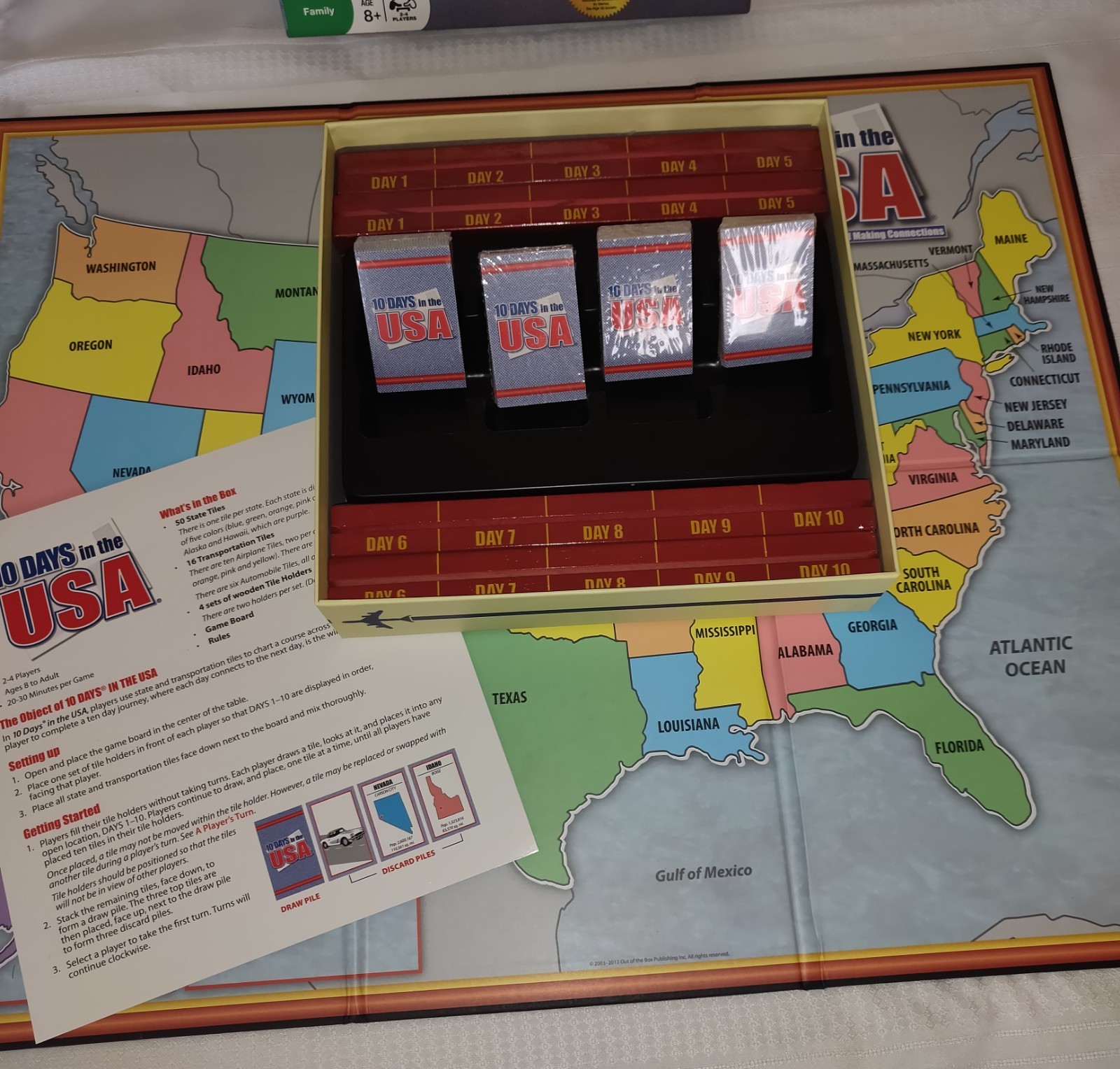 10 Days In The USA Board Game MENSA Family 2-4 Players NEW Traveling Ages 8+