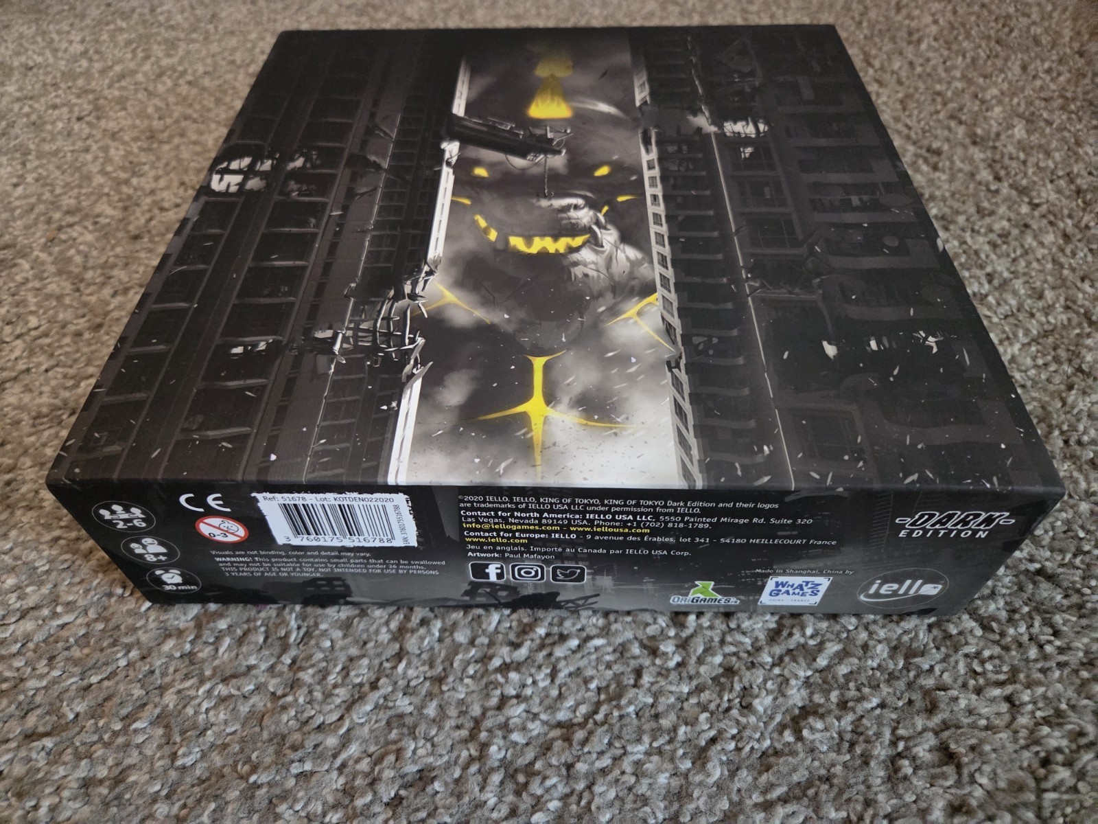 IELLO King of Tokyo: Dark Edition Limited Collectors Edition Complete
