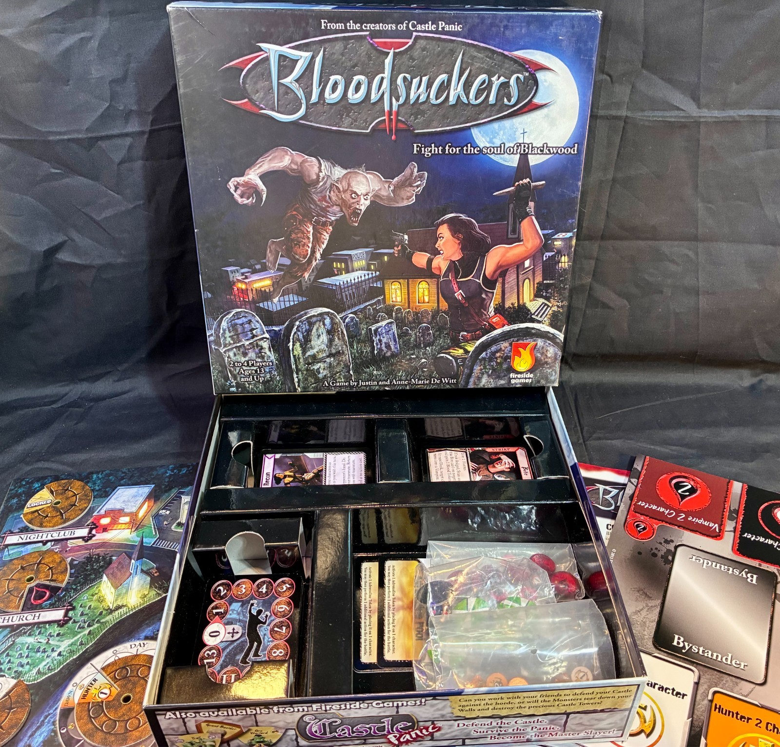 BLOODSUCKERS Horror Vampire Board Card Game Fireside (Castle Panic Creators)