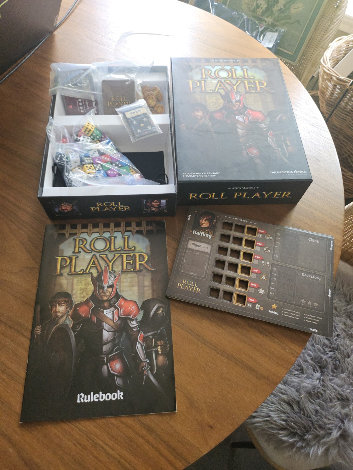 Thunderworks Games Roll Player Board Game; Fantasy Character creation
