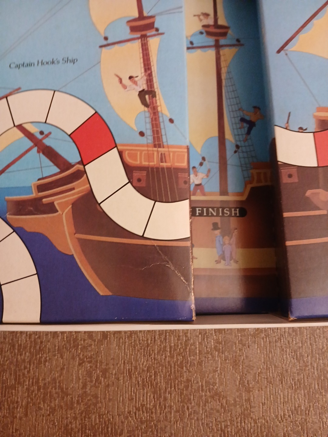 Vtg 1990 University Games the Peter Pan Board Game COMPLETE /NO READING age 3-8