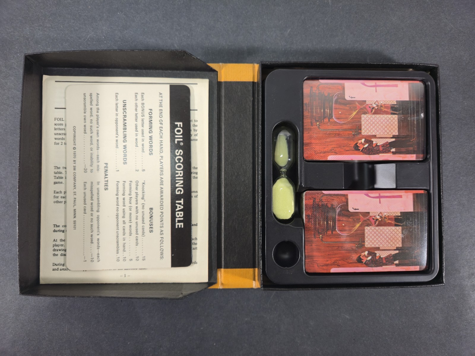 VTG 1970 FOIL 3M Gamette Bookshelf Game of Words & Wits SEALED CARDS