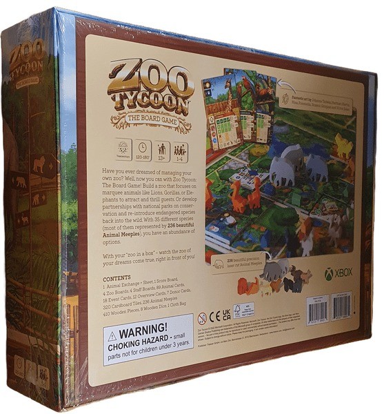 Zoo Tycoon: The Board Game All-In! Deluxe Edition by Treecer – SEALED