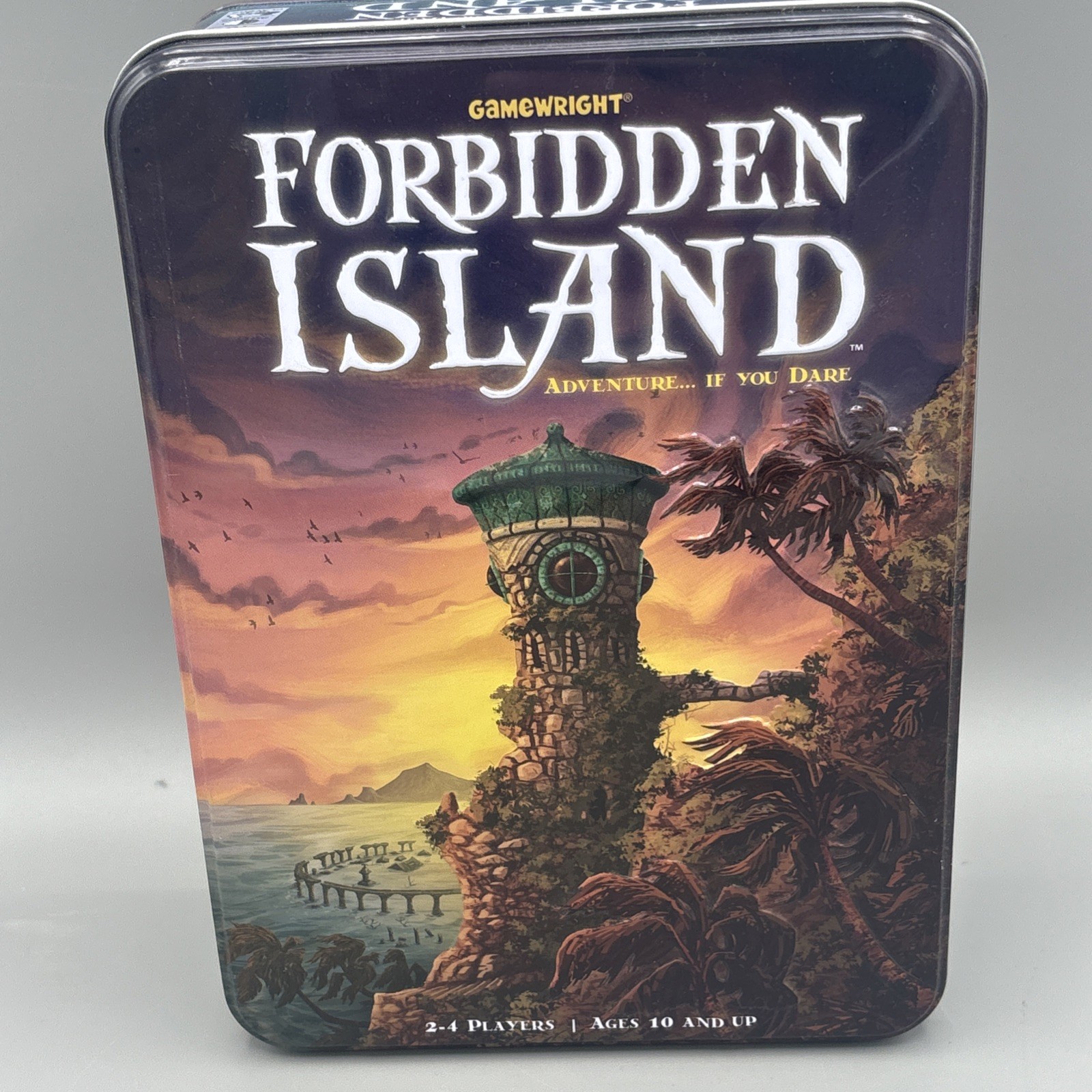 Forbidden Island Gamewright 2010 Cooperative Board Game Tin Mensa Award