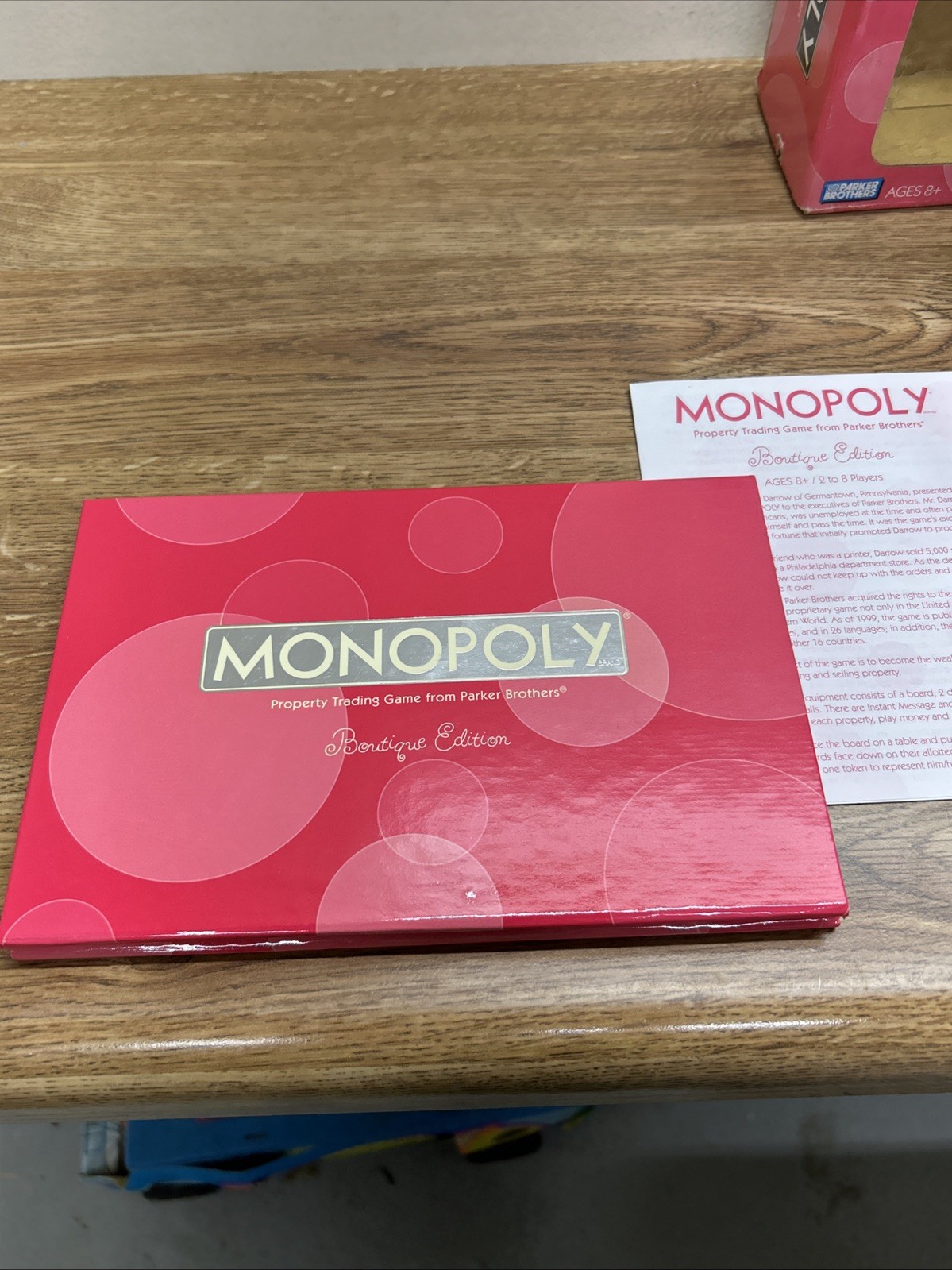 Monopoly Boutique Edition 2007 Toys R Us Exclusive Pink Keepsake Box RARE HTF