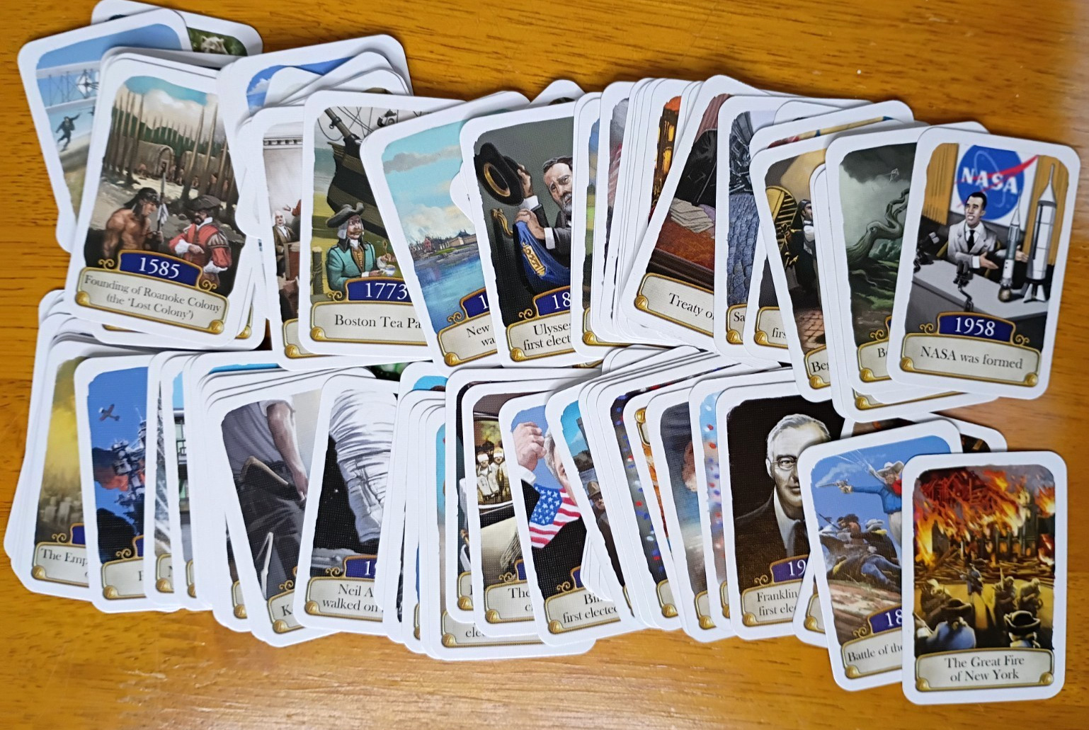 Timeline Card Game by Asmodee Frederic Henry – American History 100% COMPLETE