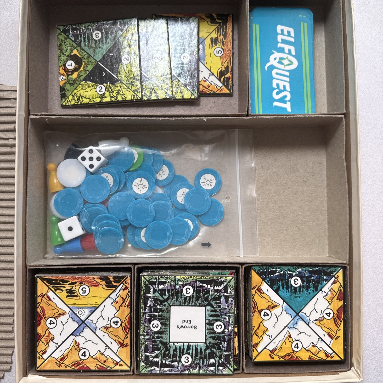 The Elf Quest Boardgame (Mayfair Games, 1988) Vintage Role Playing Complete
