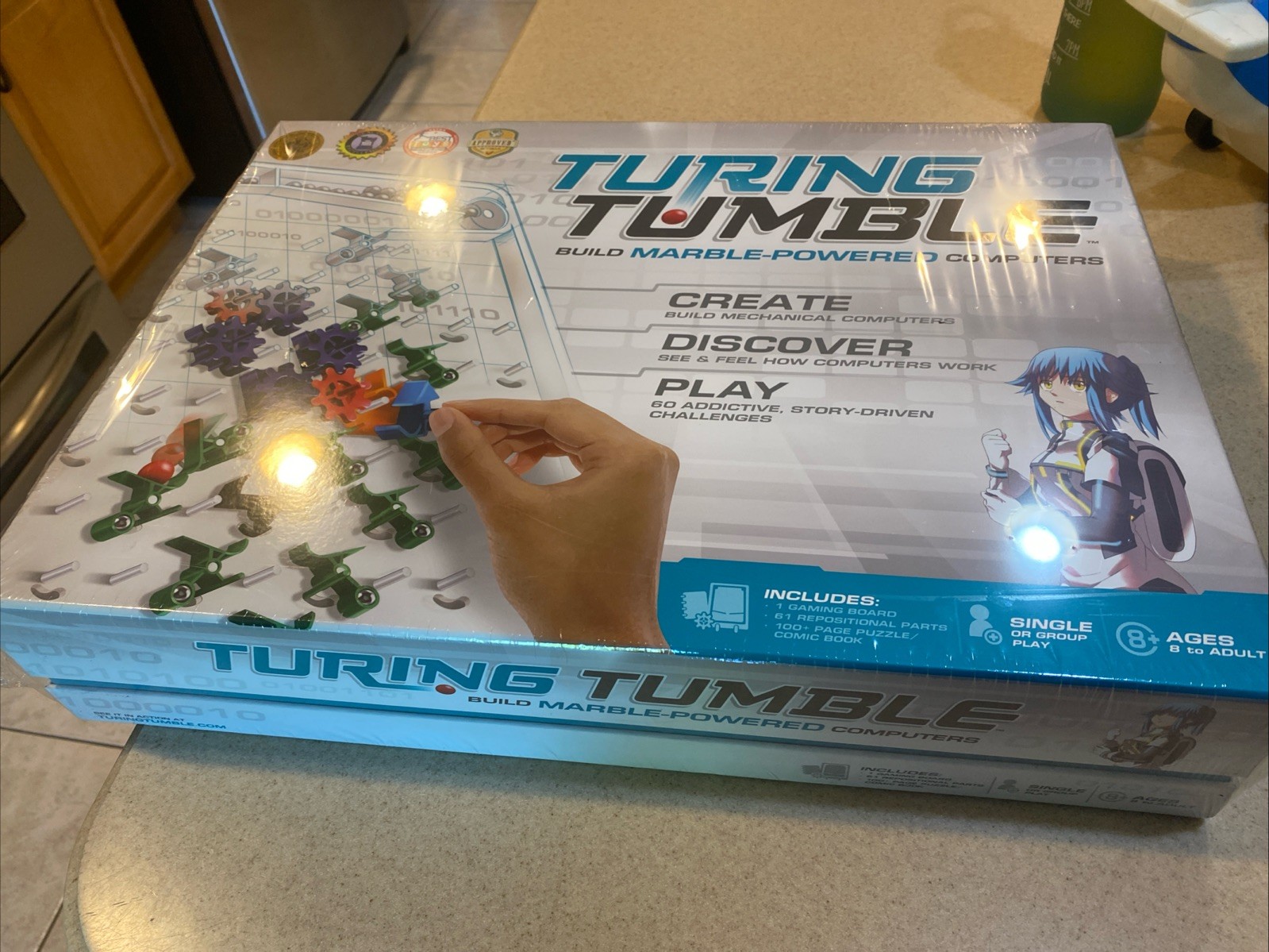 NEW Turing Tumble Build Marble-Powered Computers Coding Game Anime School Game