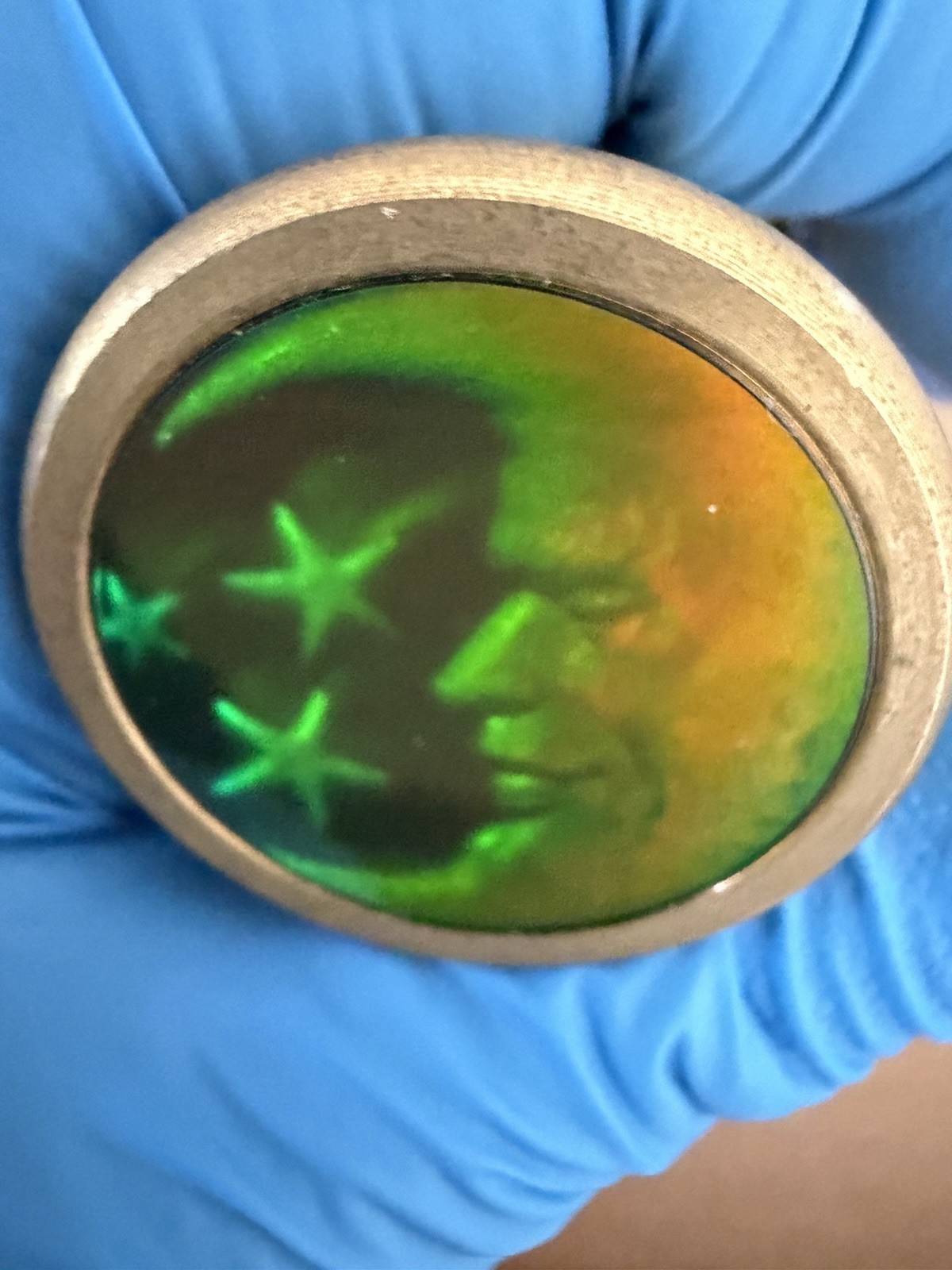 Vintage 90’s Heavy Brass Torpedo Holo Moon with Stars Slammer with Slammer Tube