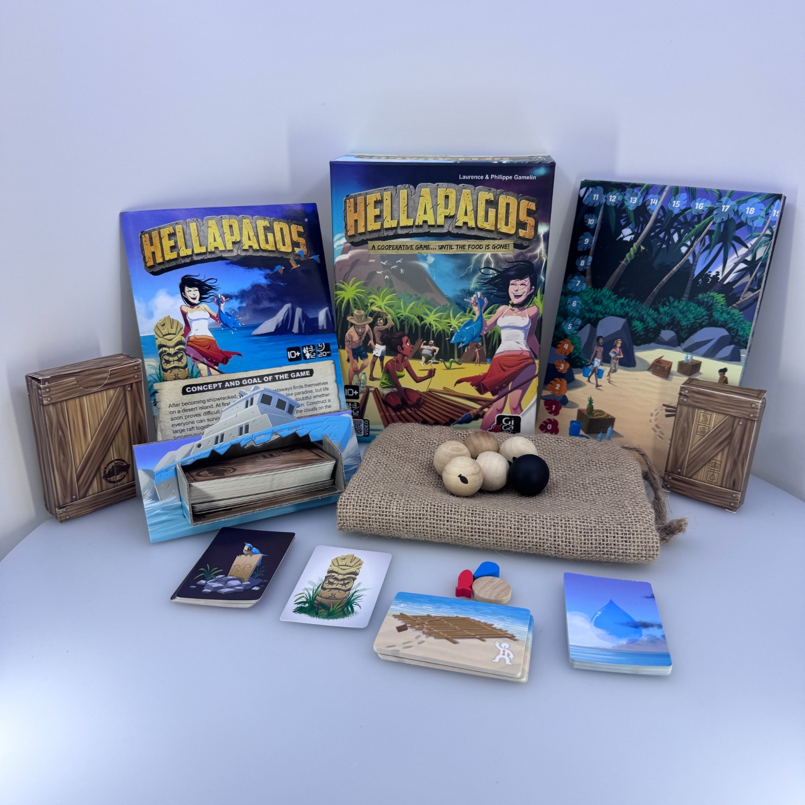 Hellapagos Board Game Gigamic 2017 Complete