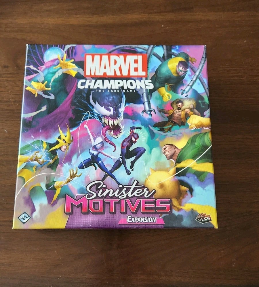 Marvel Champions Sinister Motives Campaign Expansion Complete Set Used OOP