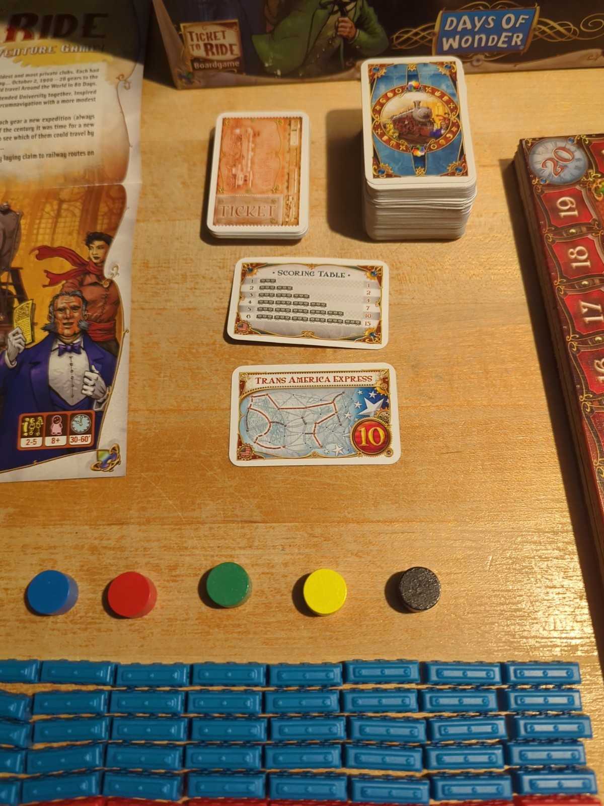 Ticket to Ride Cross-Country Train Adventure Board Game – Complete Set