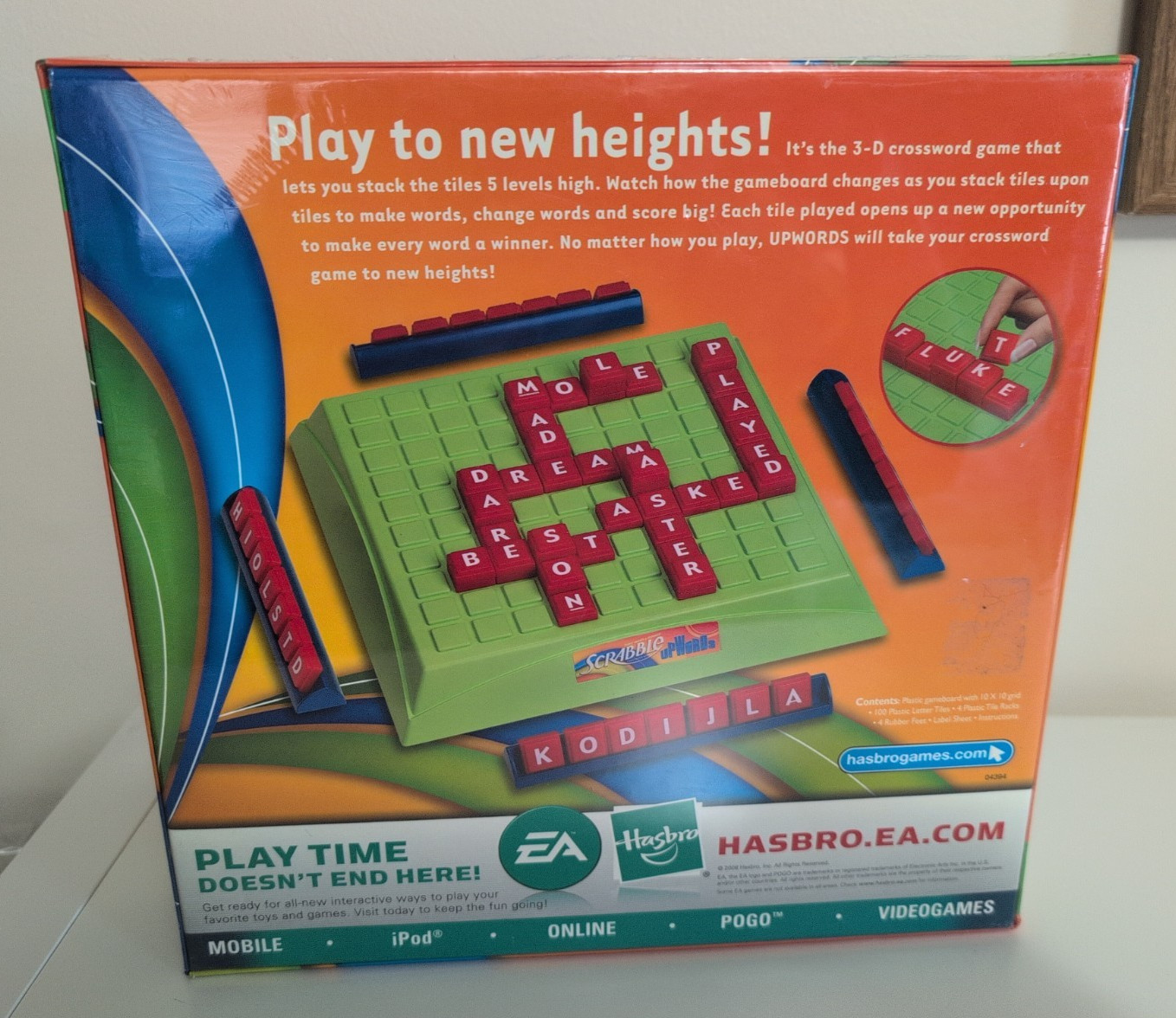 Scrabble Upwords 3D Crossword Game 2008 Brand New Factory Sealed
