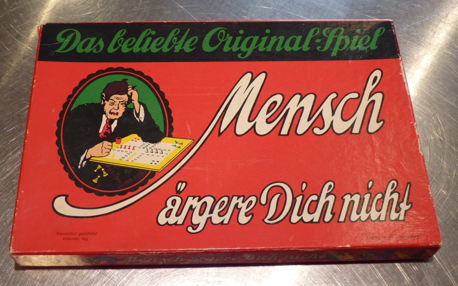 Vintage German Board Game “Mensch, ärgere Dich nicht!” Sorry Parcheesi