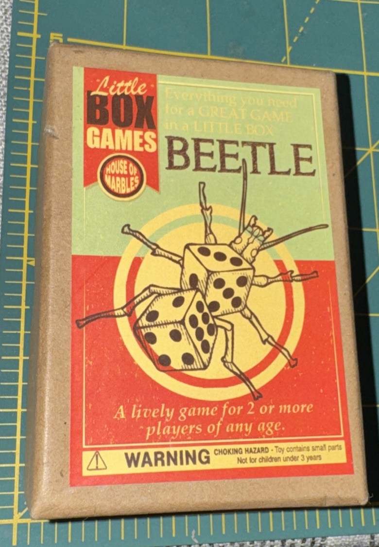 House Of Marbles – Little Box Game – Beetle Dice Game NEW In Damaged Box