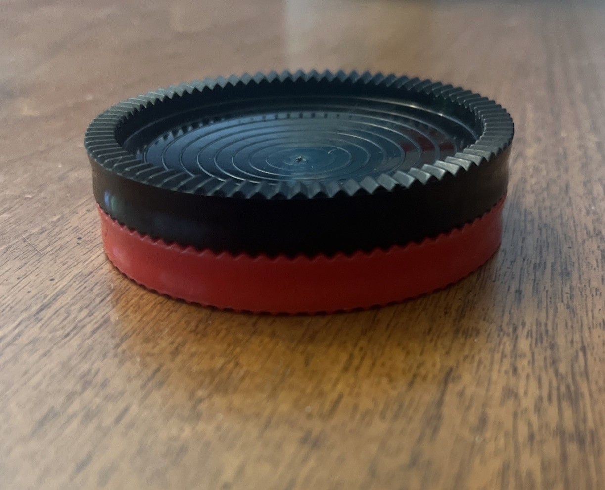 Jumbo Checker Replacement Pieces 1 Black & 1 Red Large 3″