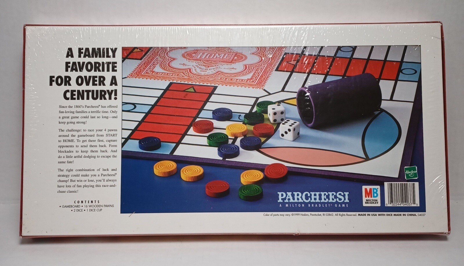 1999 Parcheesi Royal Game Of India Milton Bradley Wooden Pawns-Brand New Sealed