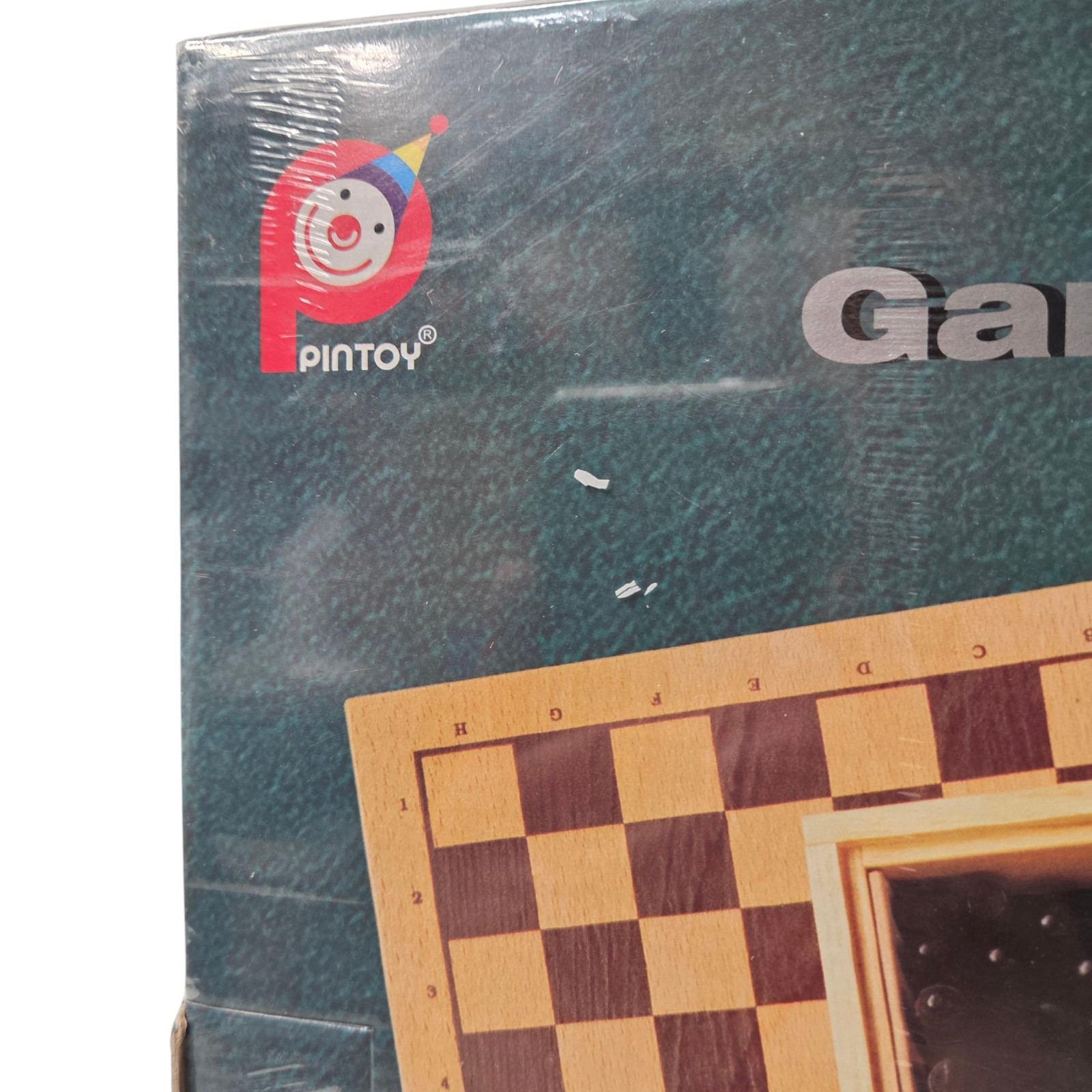 Vintage Wooden Game Compendium Pintoy 7901-0 Thailand 2000 Multi-Game Set Box