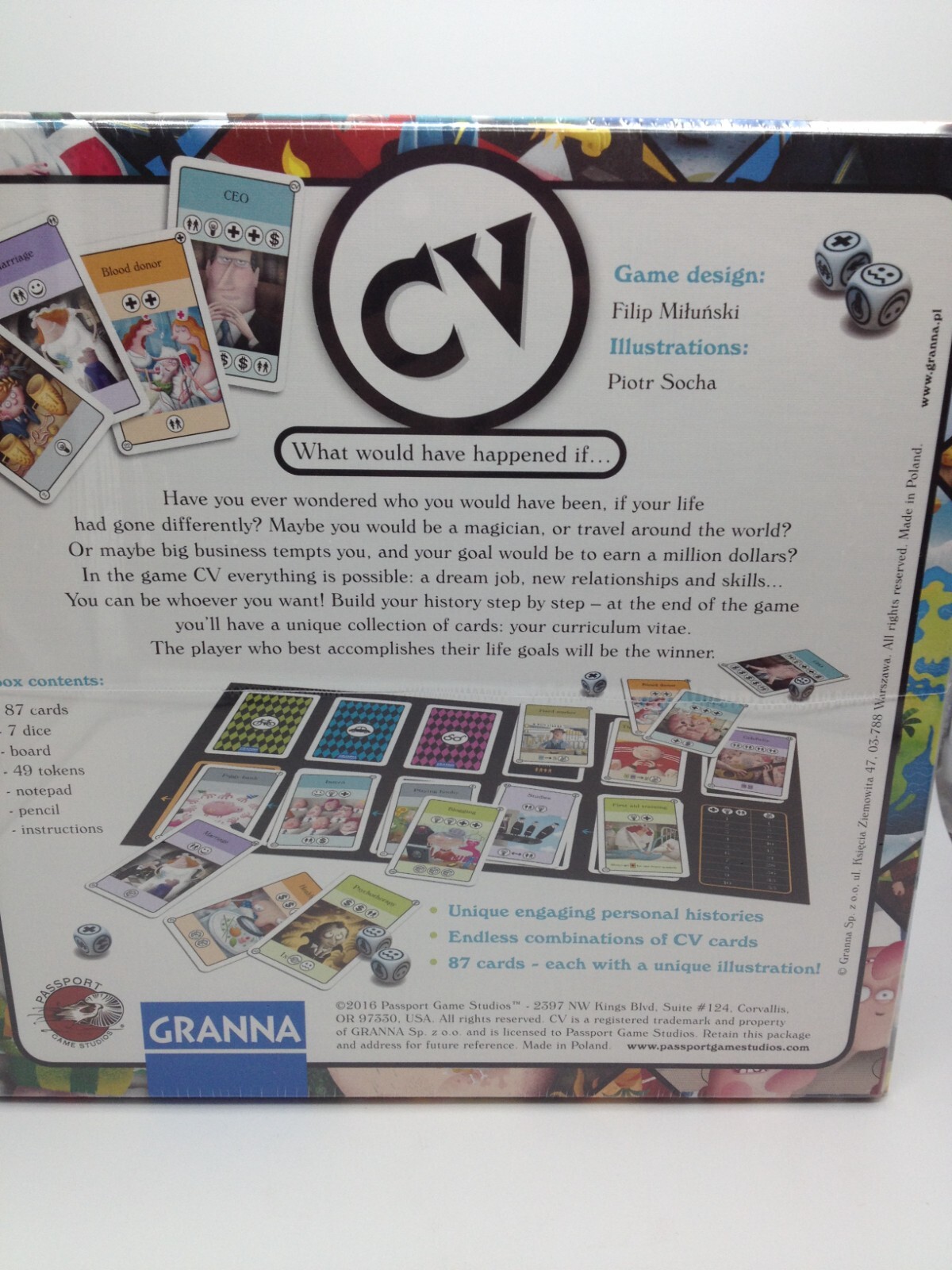 CV What would have happened if… Passport Board Games by GRANNA FUN Sealed New