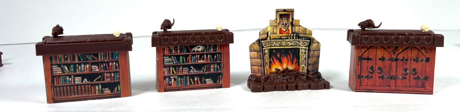 HeroQuest Board Game Parts Mixed Furniture Lot of 16 Tables Treasure Chests Book