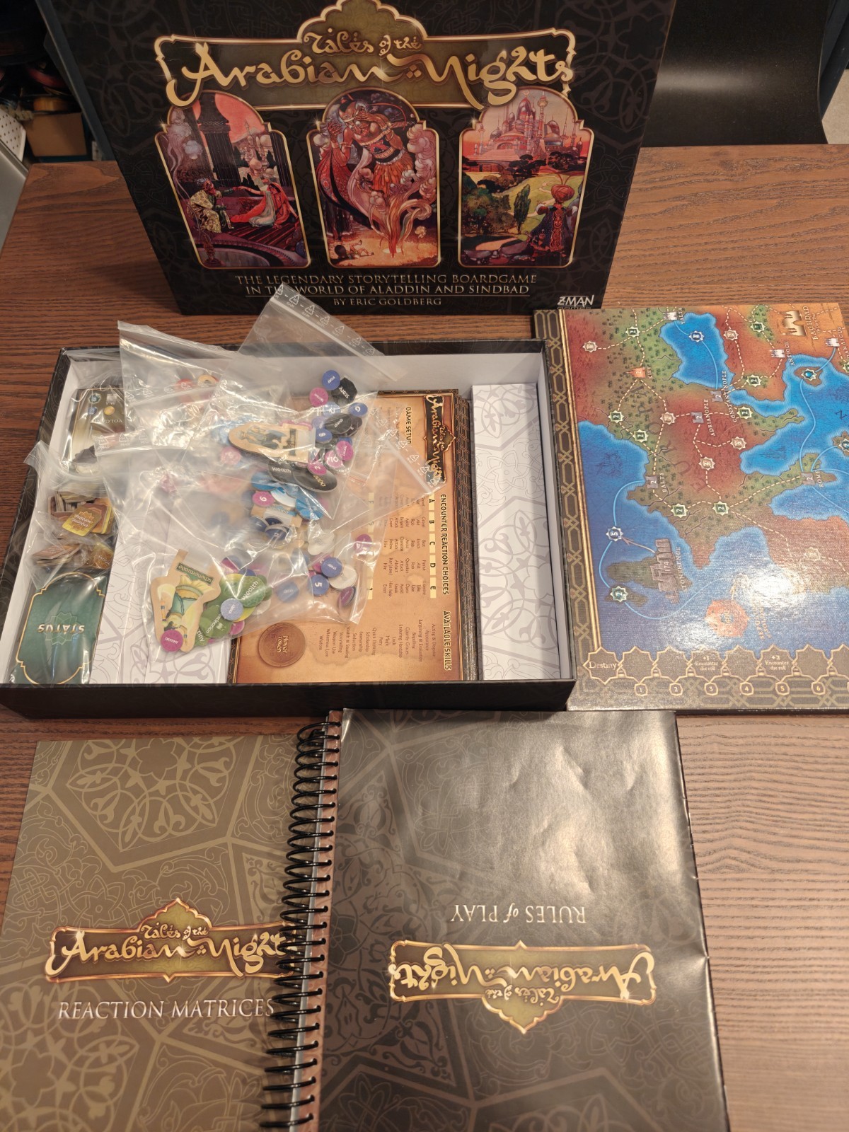 Tales of the Arabian Nights Board Game Z-Man Games Complete Eric Goldberg