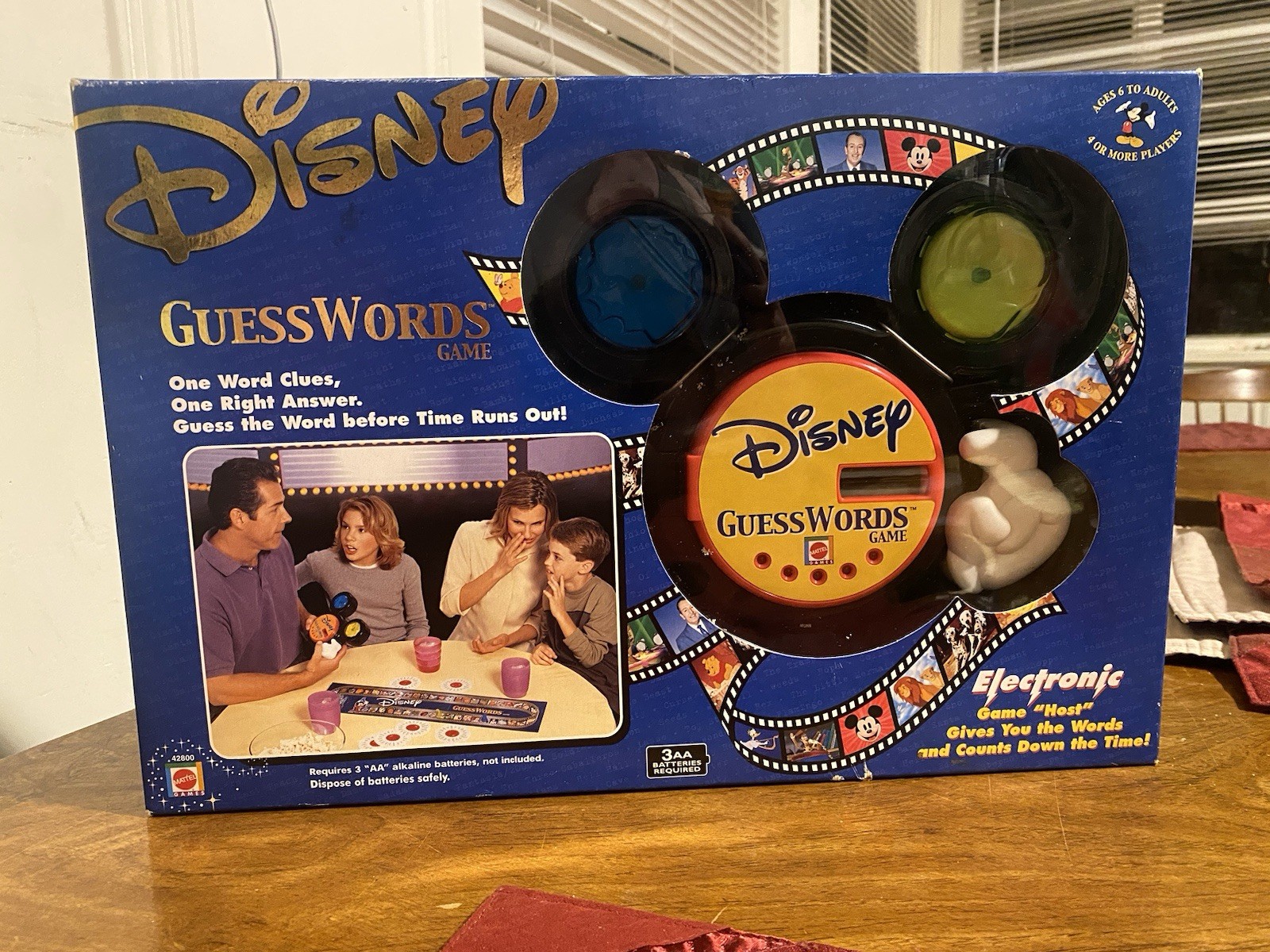 VTG Disney GuessWords Electronic Board Game Mattel 2001 Mickey BRAND NEW SEALED