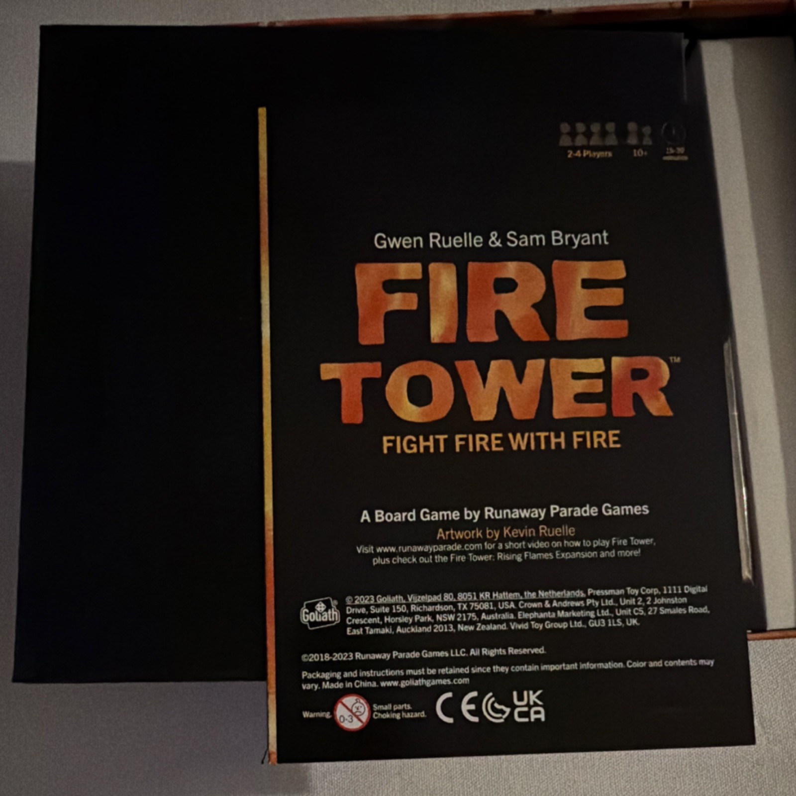 Runaway Parade Games Fire Tower Board Game Award Winner 2+ Players Ages 10+