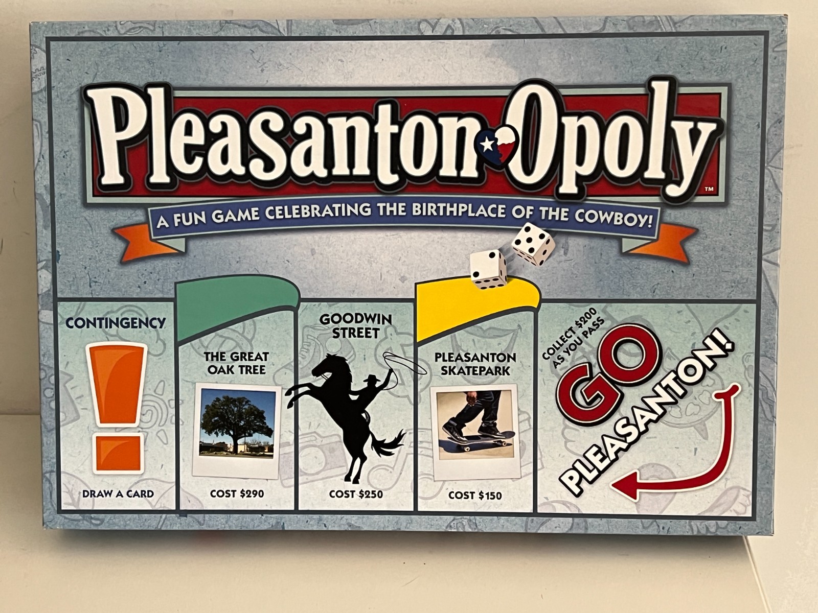 Pleasanton Opoly Board Game Late For The Sky